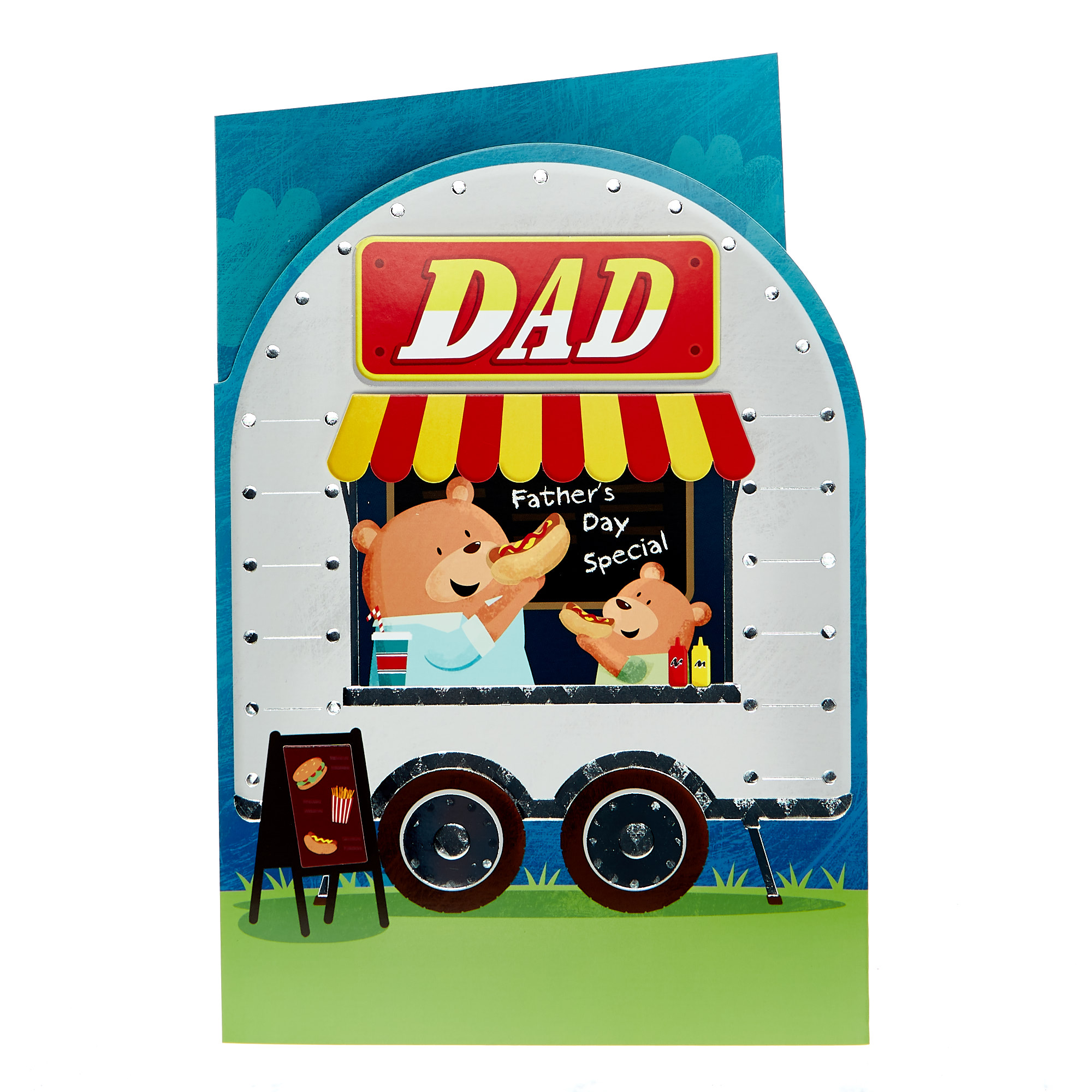 Father's Day Card - Dad, Hot Dog Van