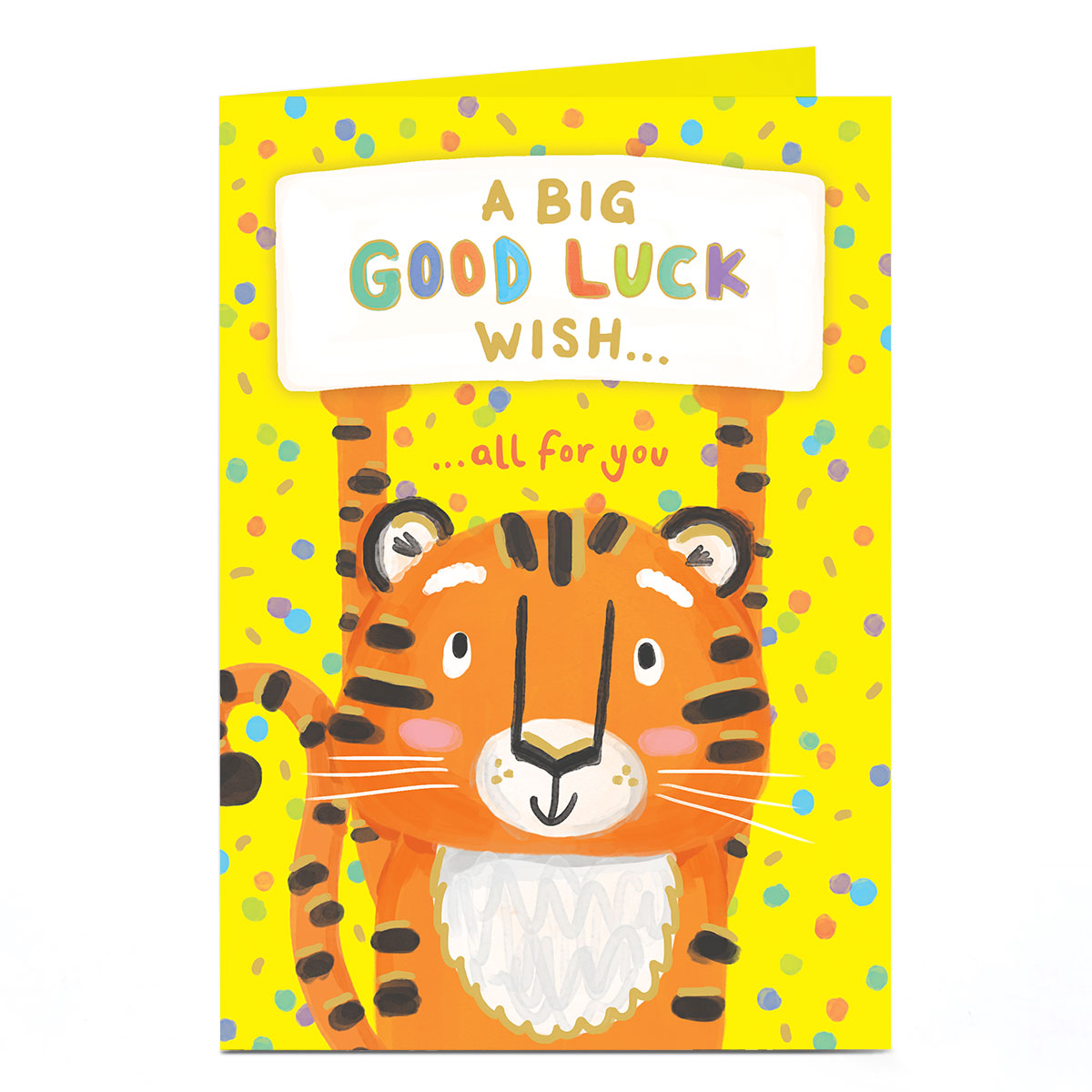 Good Luck Card - Tiger Big Wish