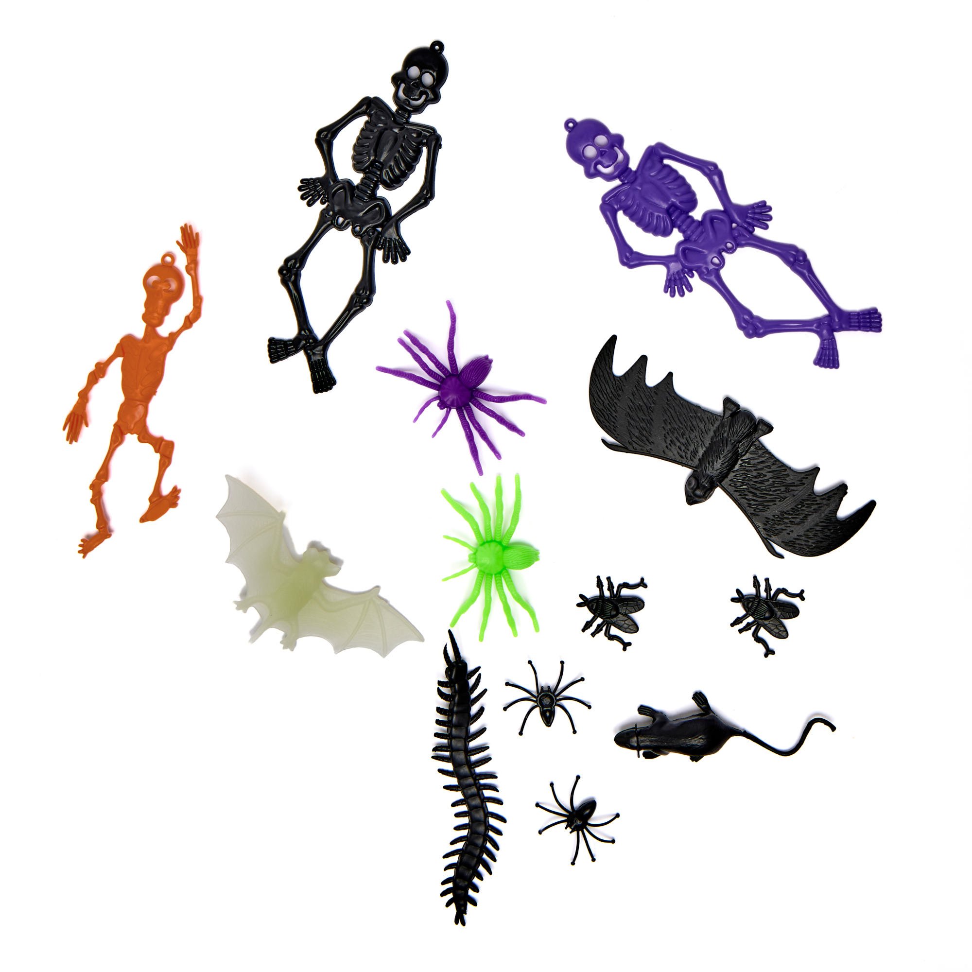Creepy Bugs & Skeletons - Pack of 40