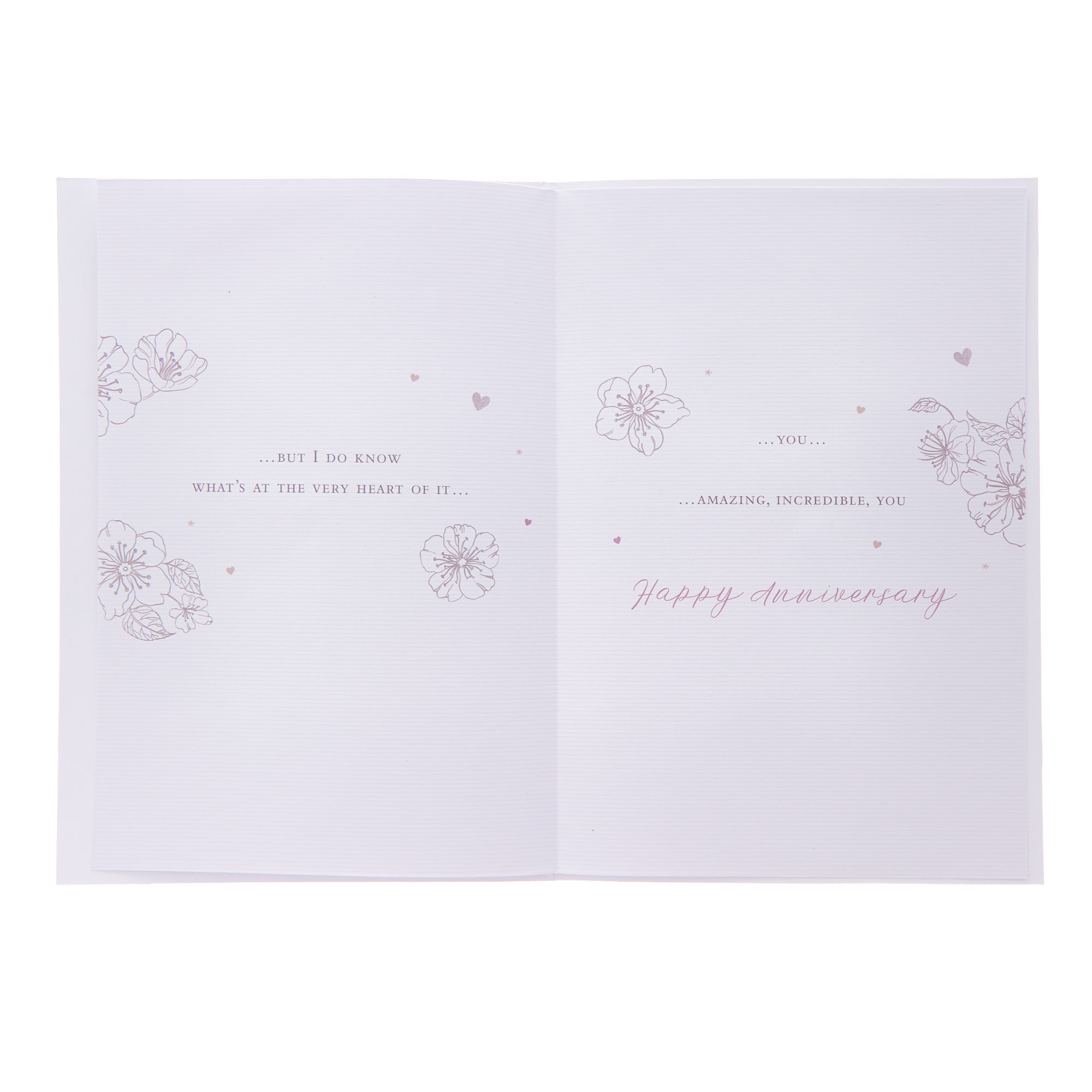 Detachable Keepsake Wife Wedding Anniversary Card