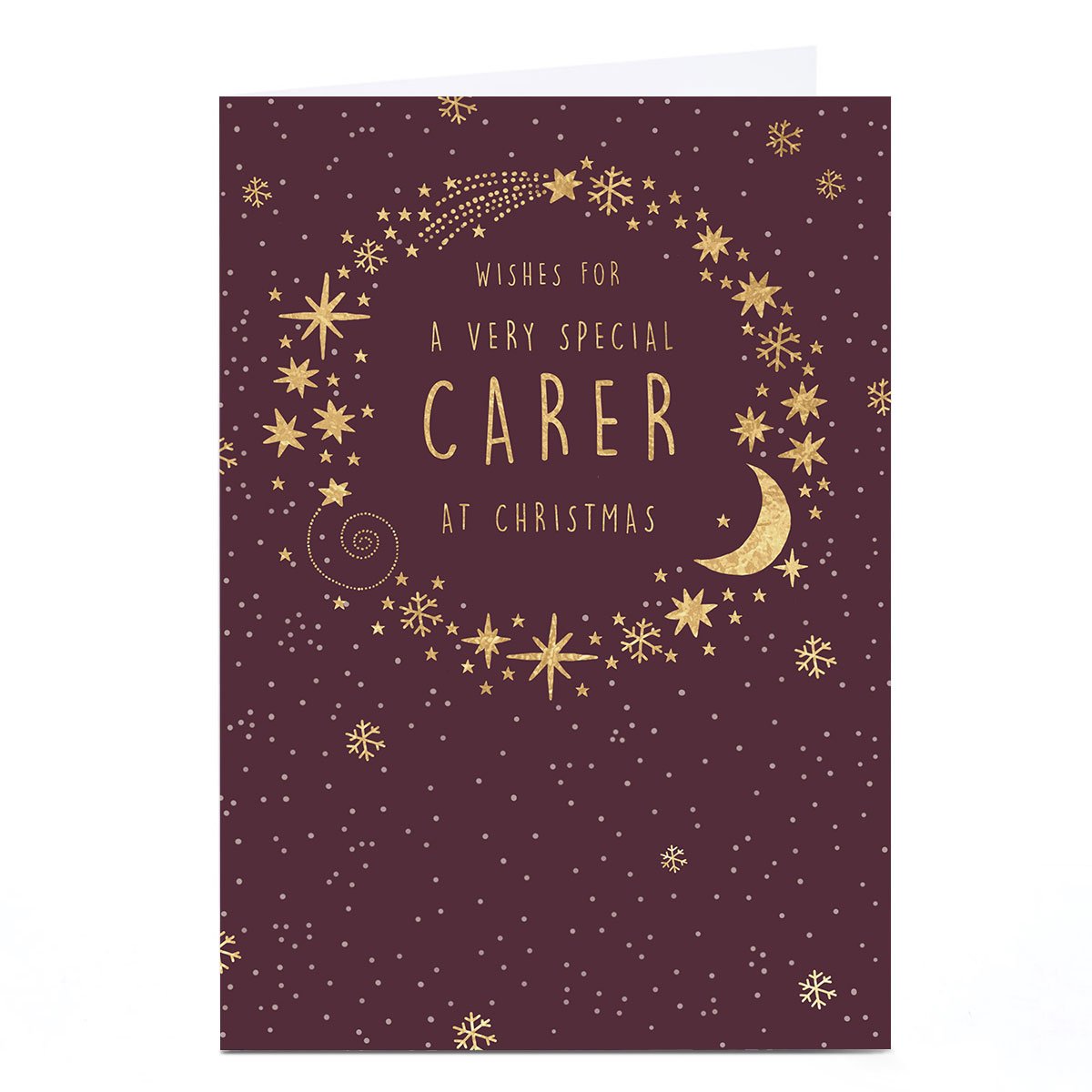 Christmas Card - A Very Special Carer At Christnas