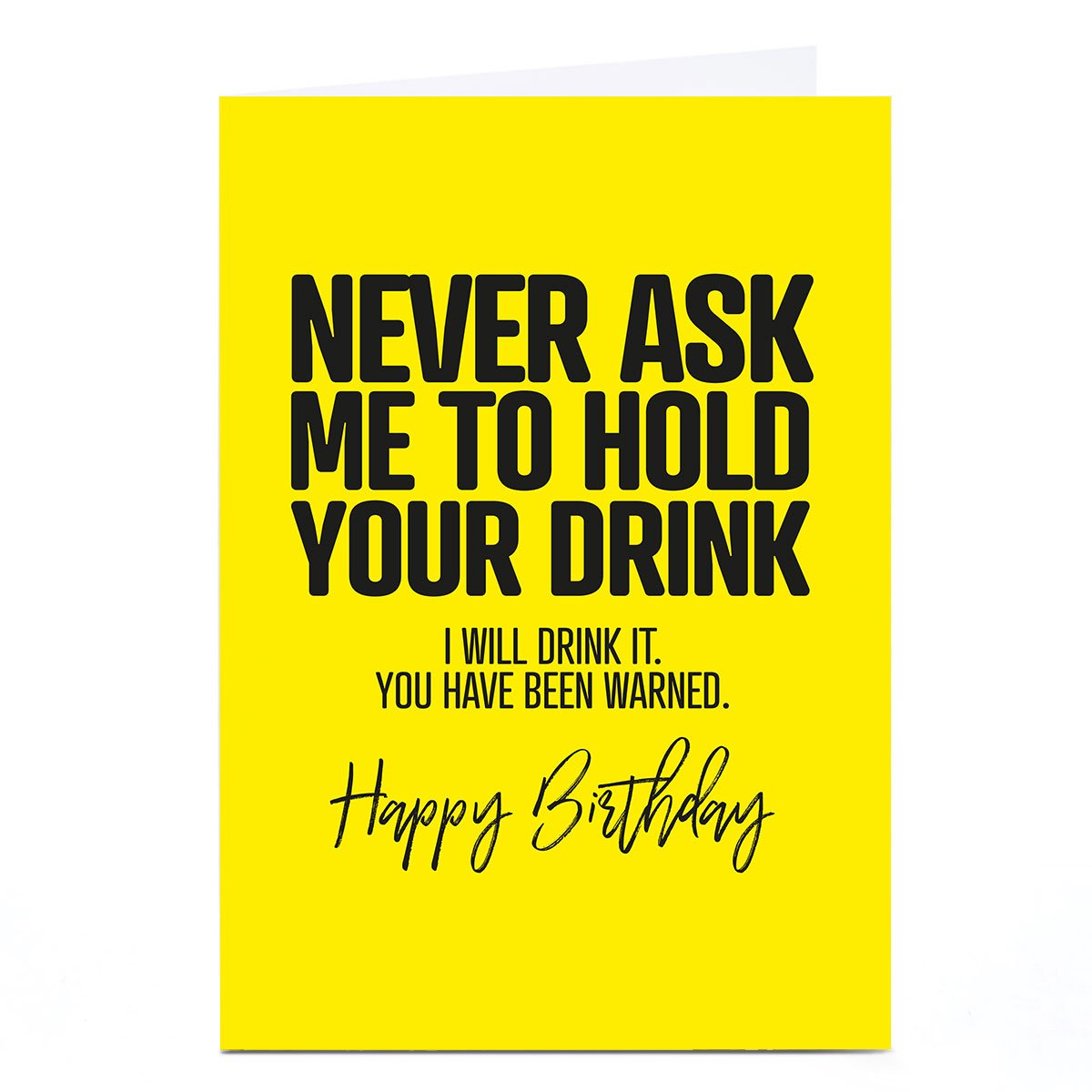 Personalised Punk Birthday Card - Never Ask Me...