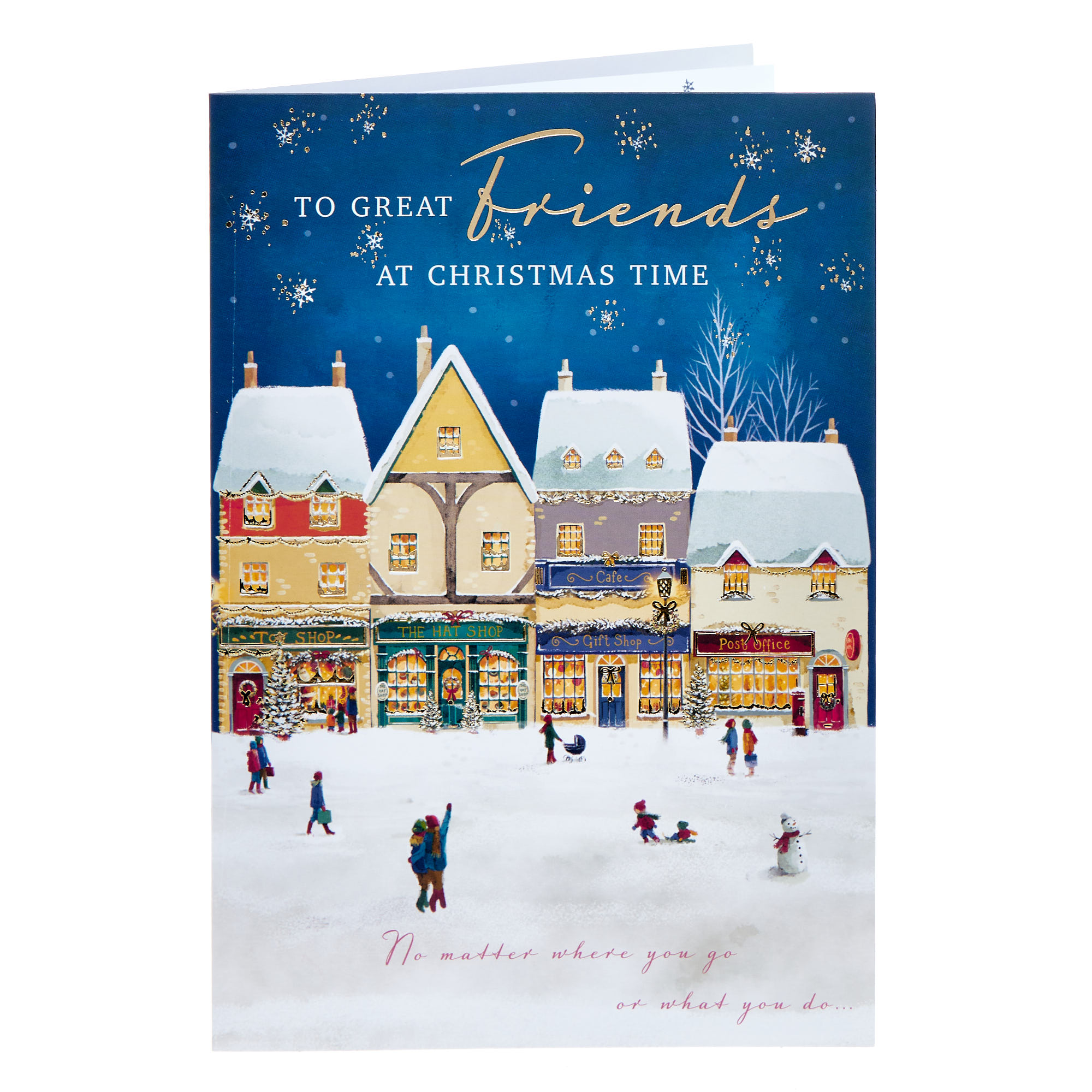 Great Friends Festive Village Christmas Card