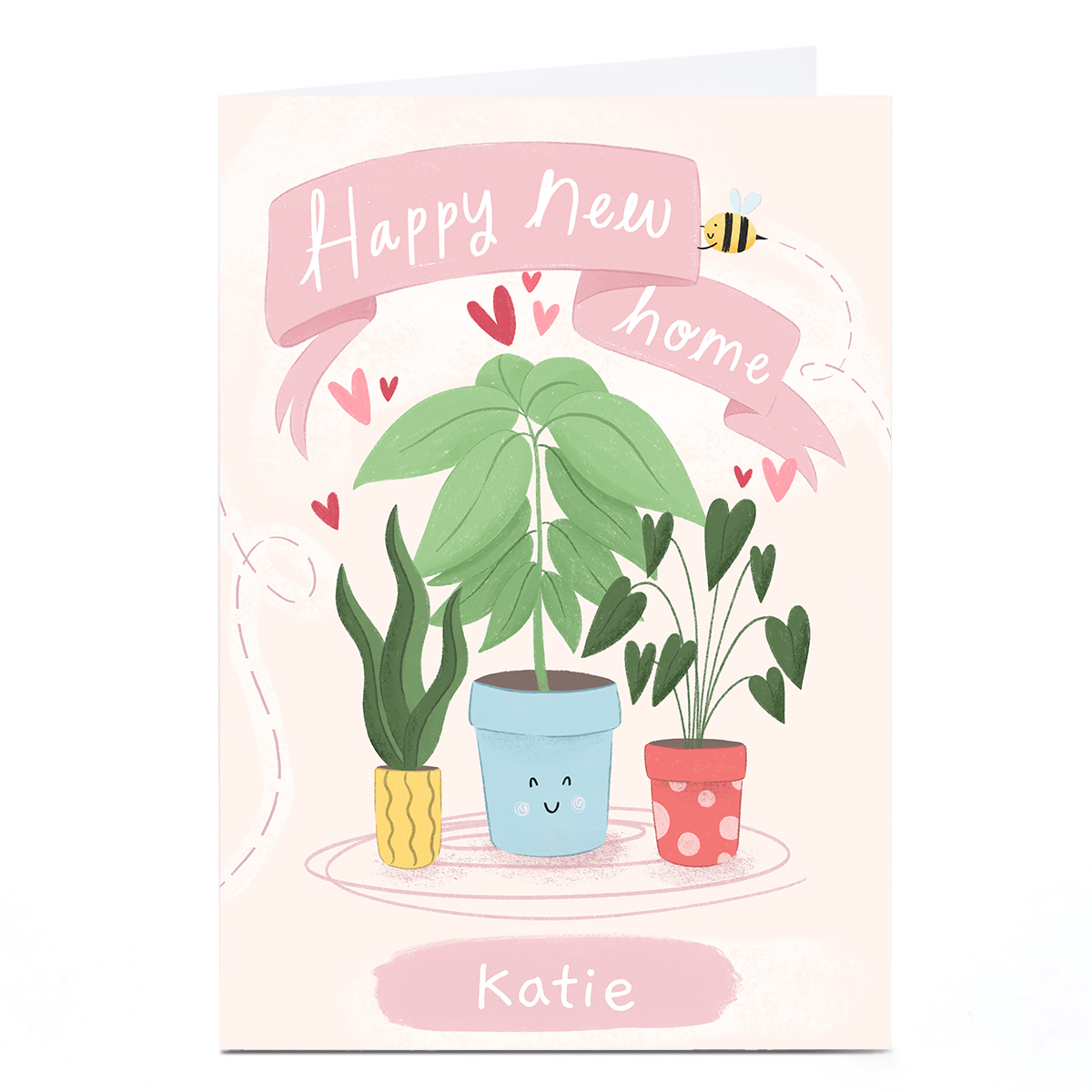 Personalised Chloe Fae New Home Card - Plants