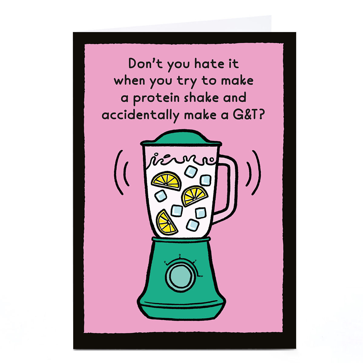 Personalised Birthday Card - Protein Shake