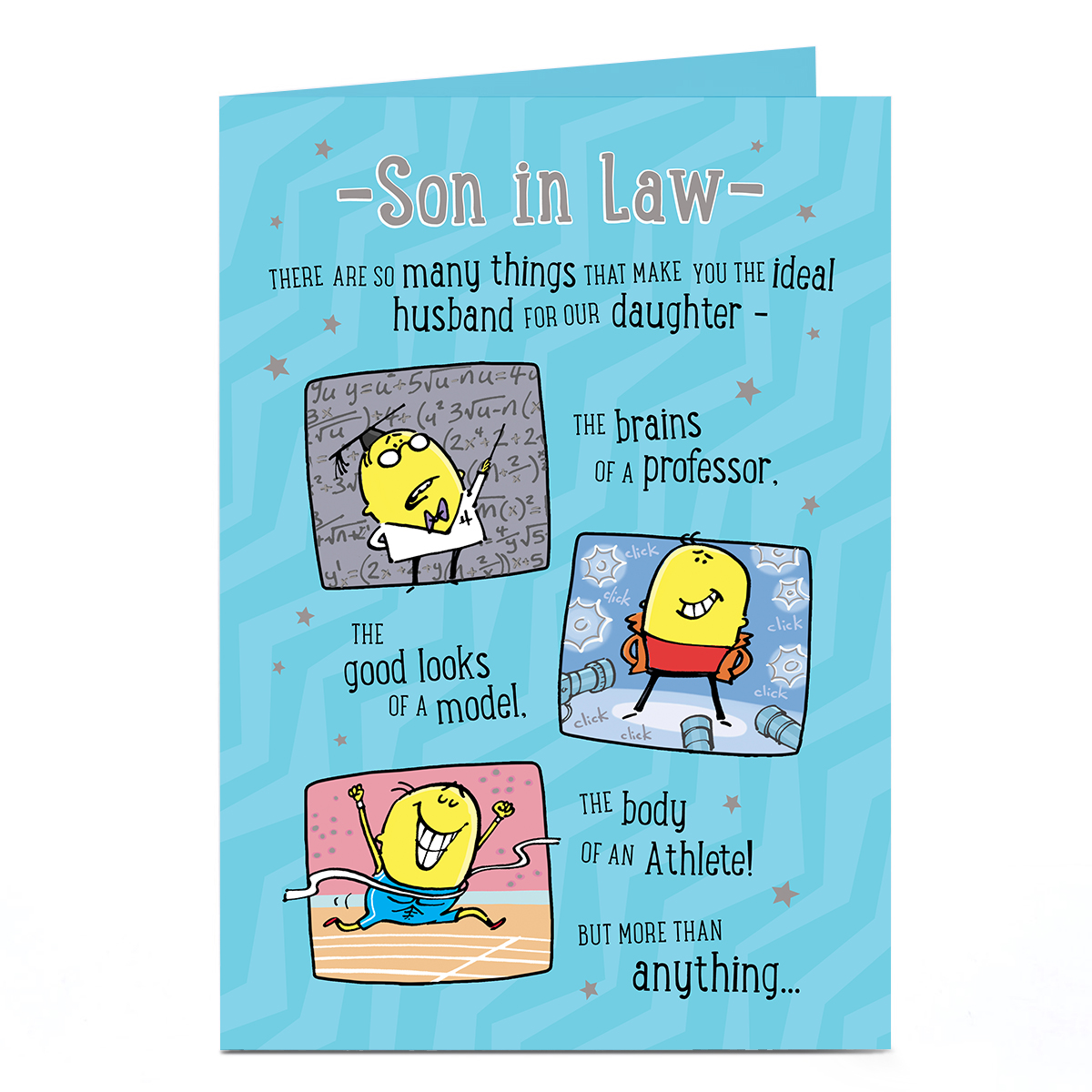 Birthday Card - Patience of a Saint, Son In Law