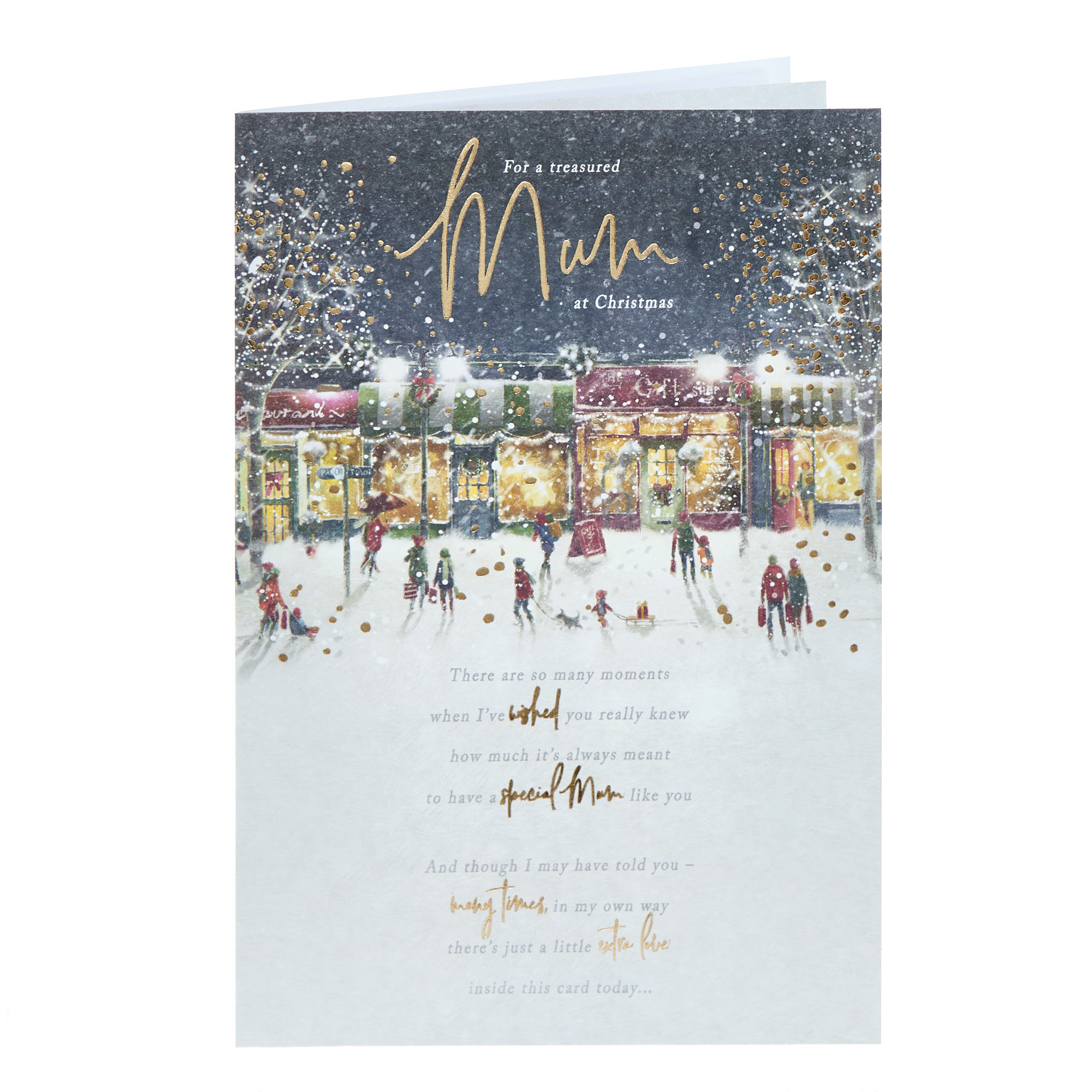 Mum Night Scene Christmas Card