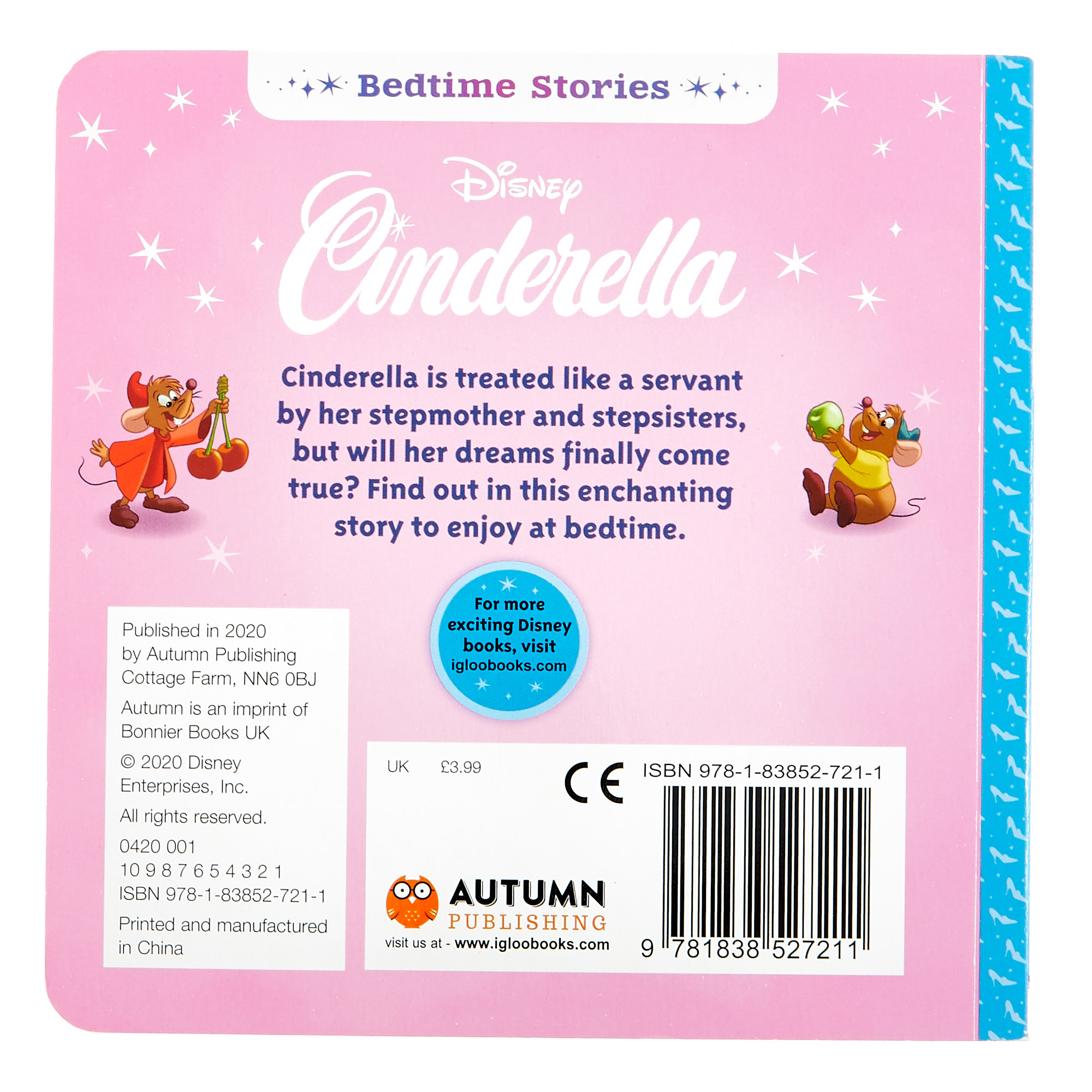 Disney Princess Bedtime Story Books - Set Of 4