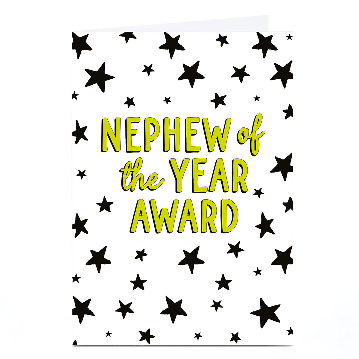 Personalised Birthday Card - Nephew Of The Year Award, Nephew