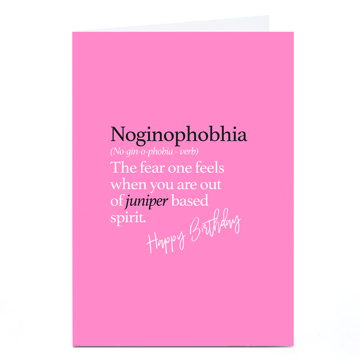Personalised Punk Birthday Card - Neginophobhia