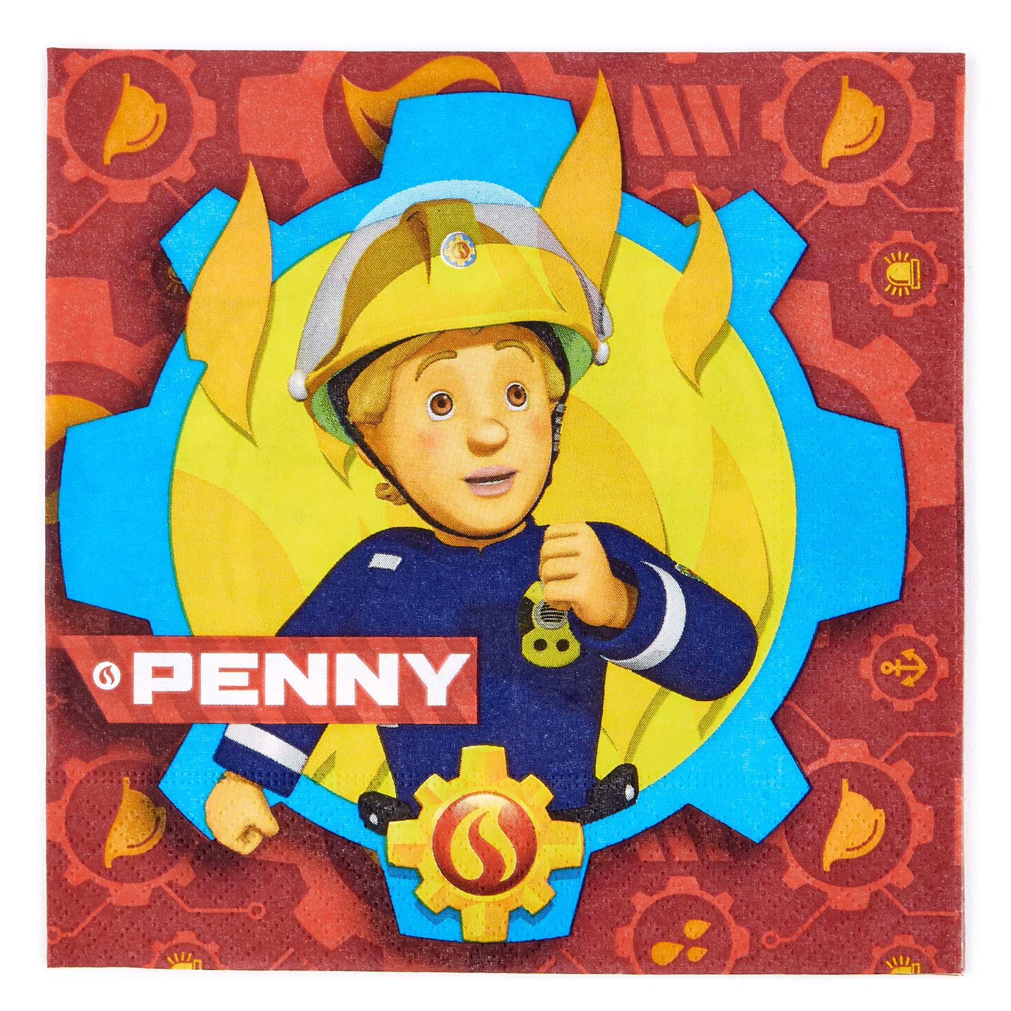 Fireman Sam Party Tableware & Decorations Bundle - 16 Guests