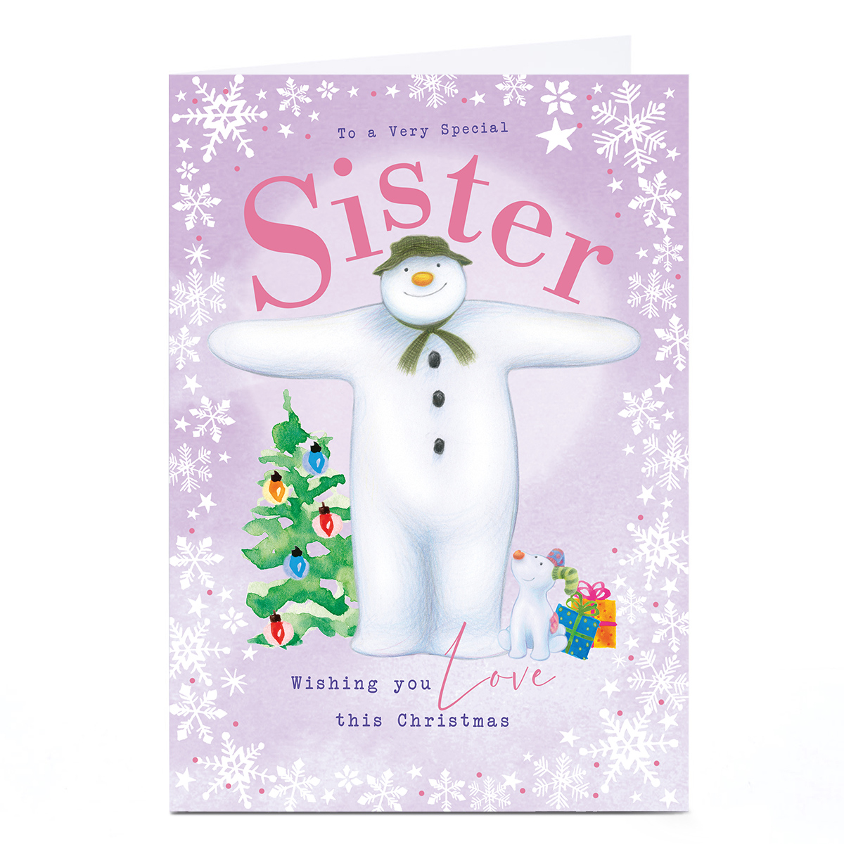 The Snowman Christmas Card - Sister
