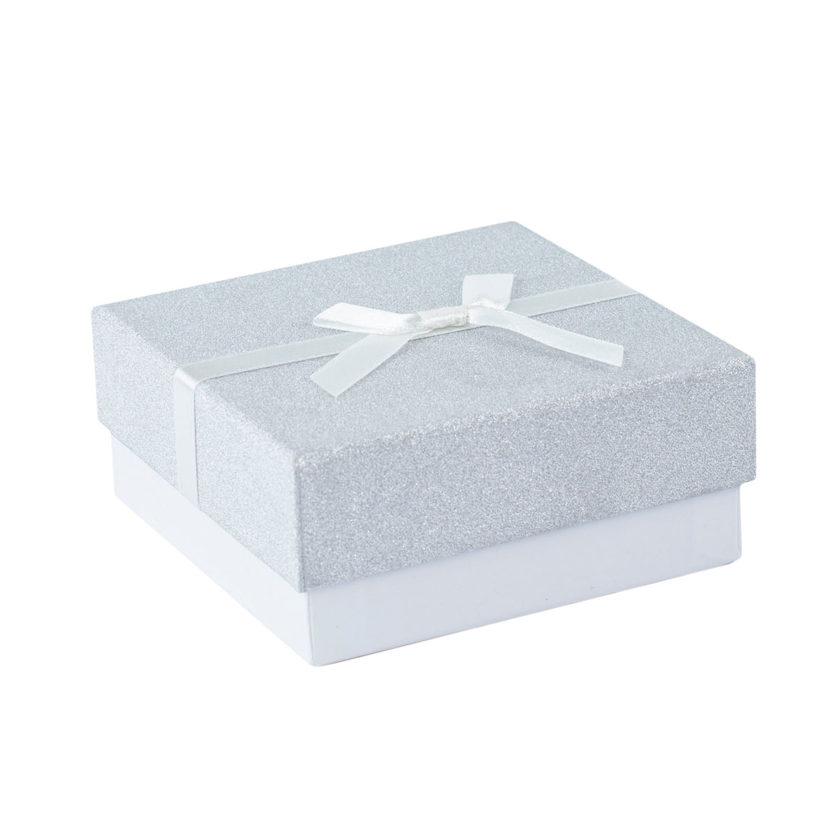 Buy Silver Glitter Jewellery Gift Box Medium for GBP 1