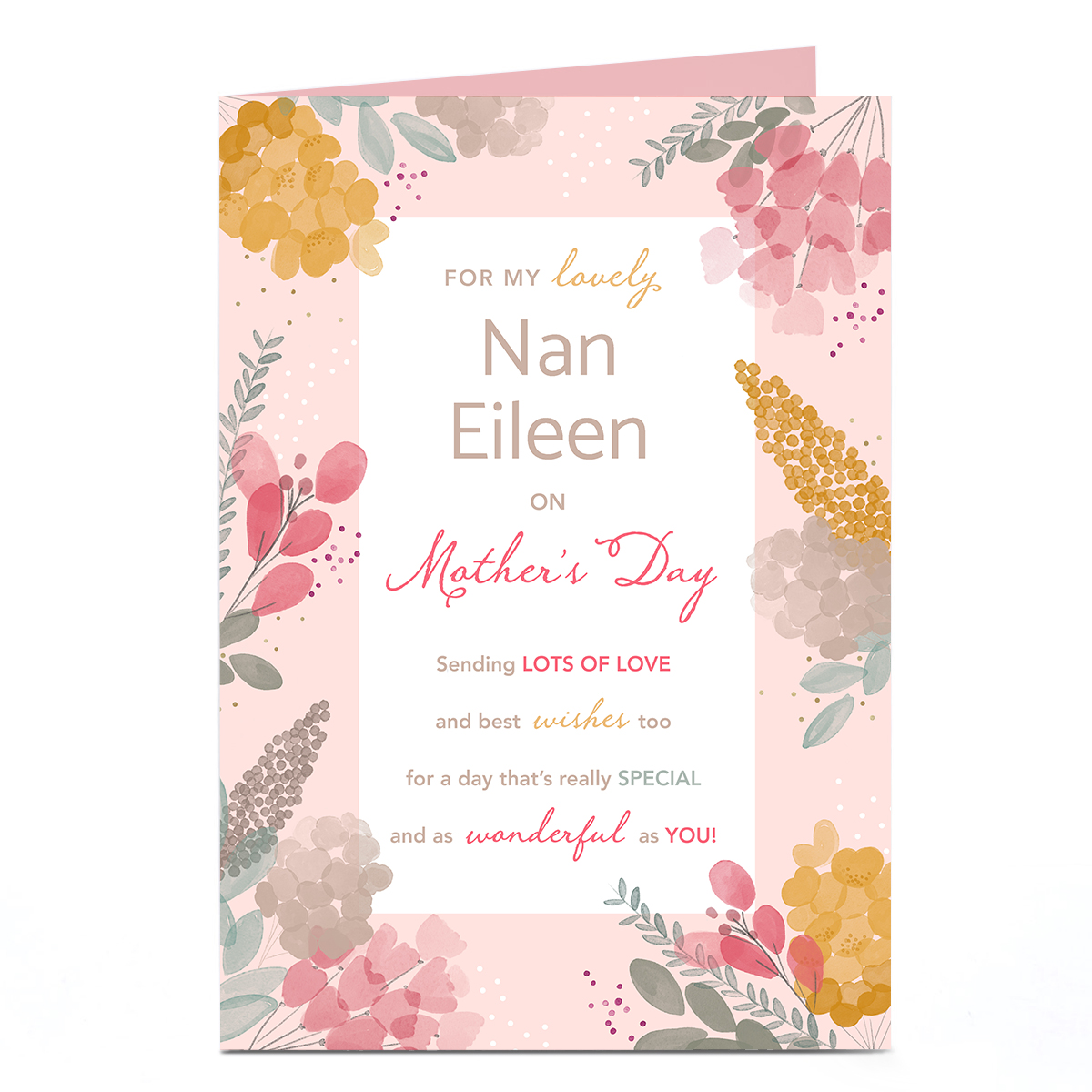 Personalised Mother's Day Card - For my Lovely