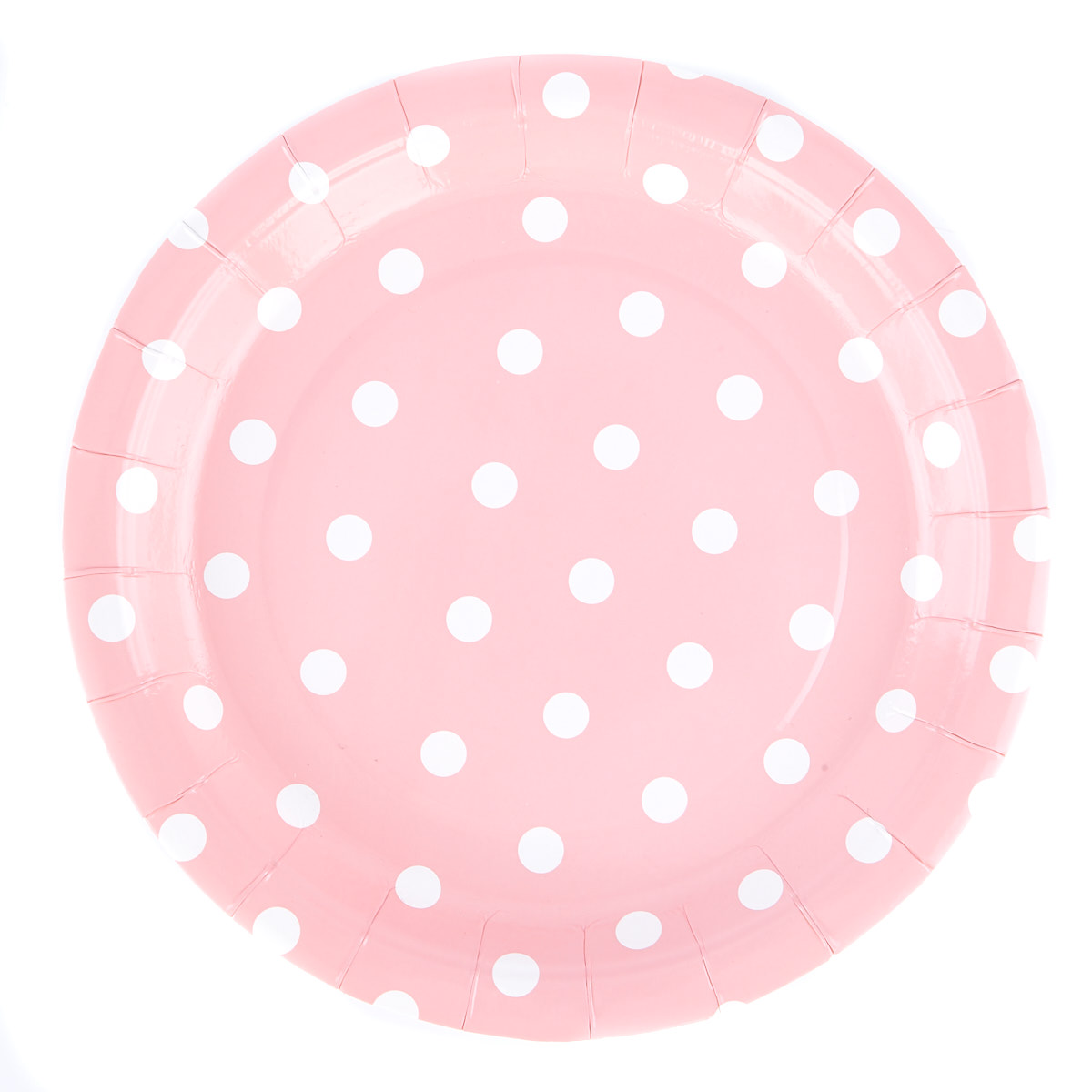 Pink Spots & Chevrons Party Tableware & Decoration Bundle - 16 Guests