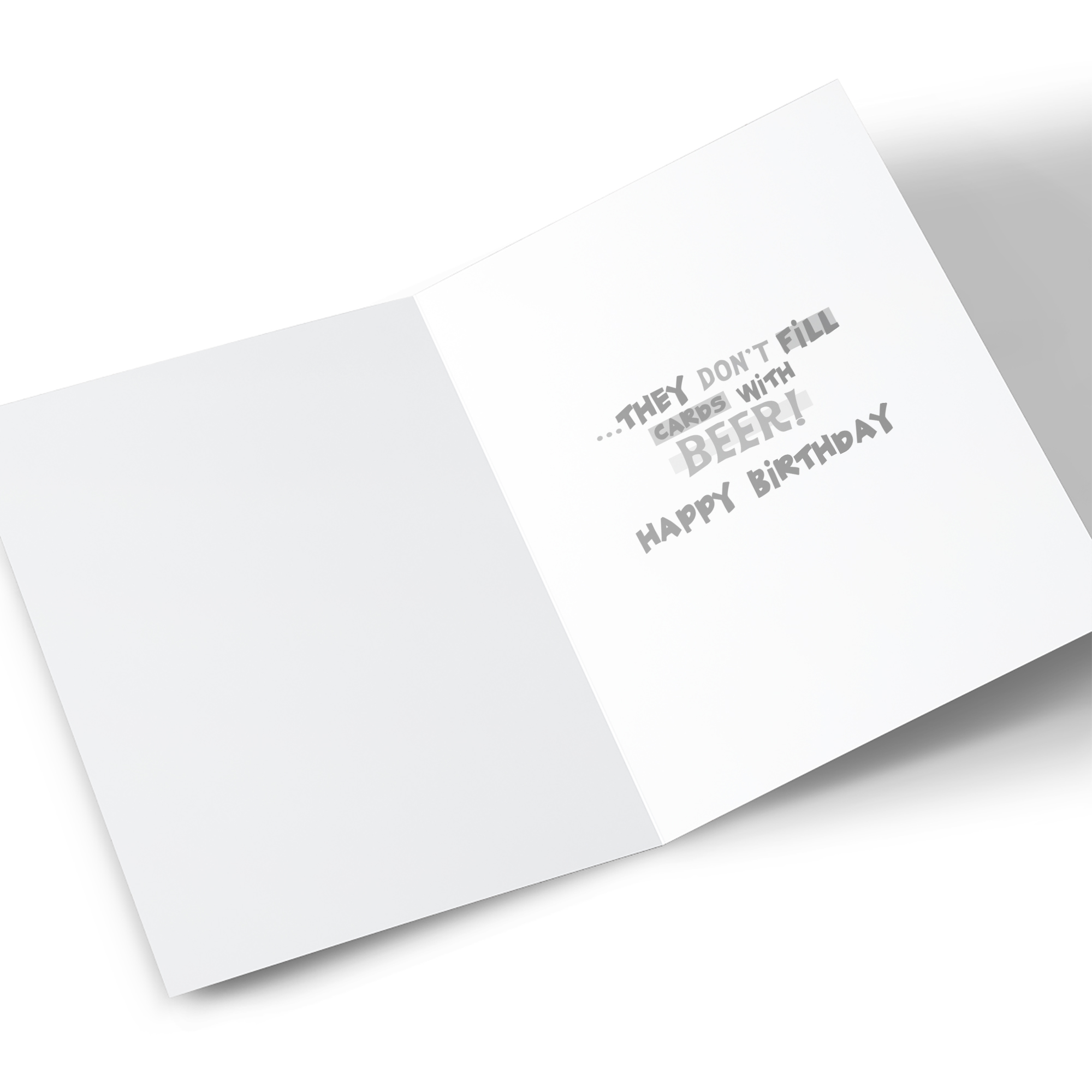 Personalised Quitting Hollywood Birthday Card - Empty Stomach