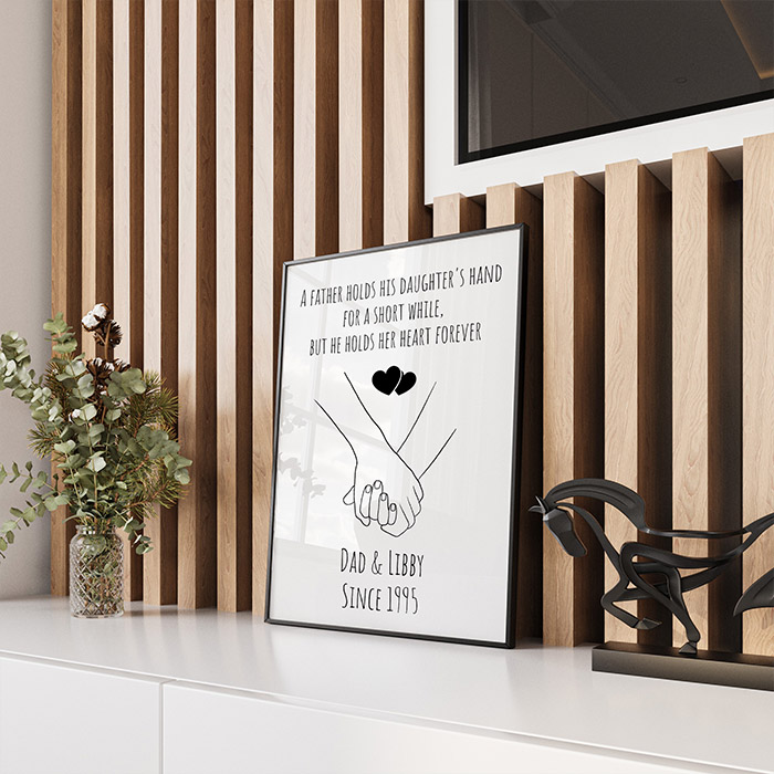 Personalised Dad & Daughter Print