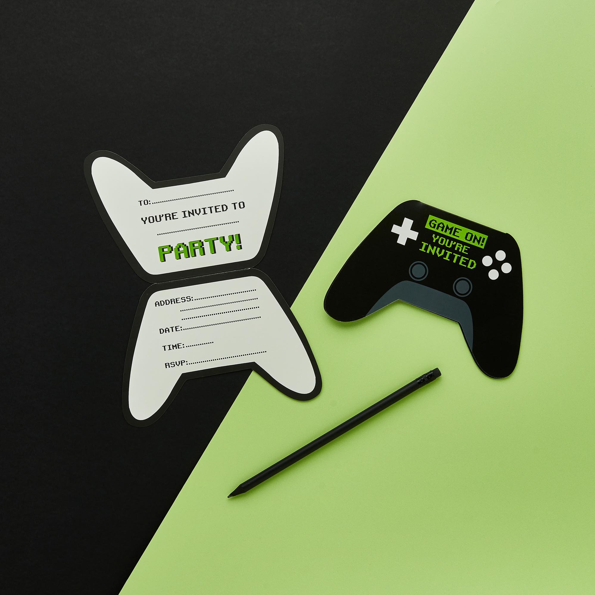 Game Controller Party Invitations - Pack of 10