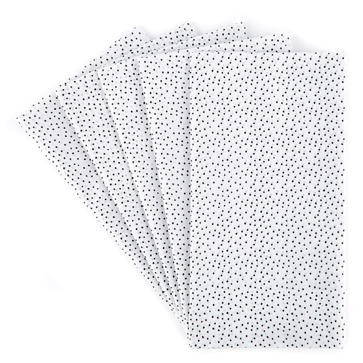 Black & White Spotty Tissue Paper - 7 Sheets