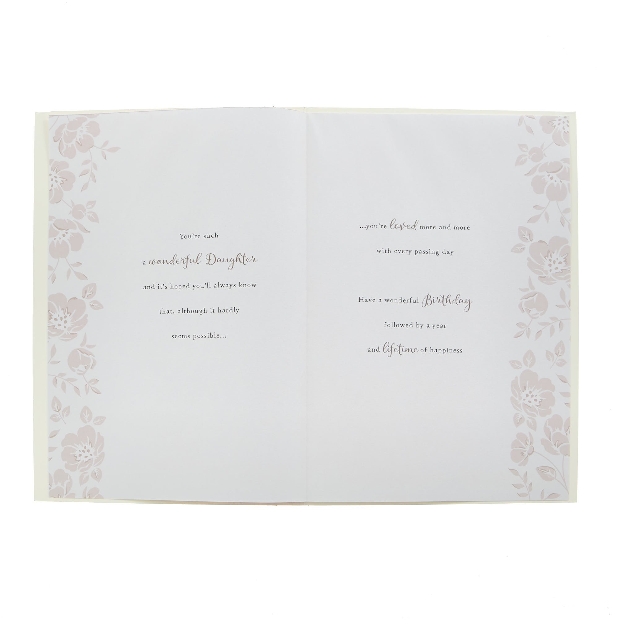 Birthday Card - Daughter Wishes For A Perfect Day
