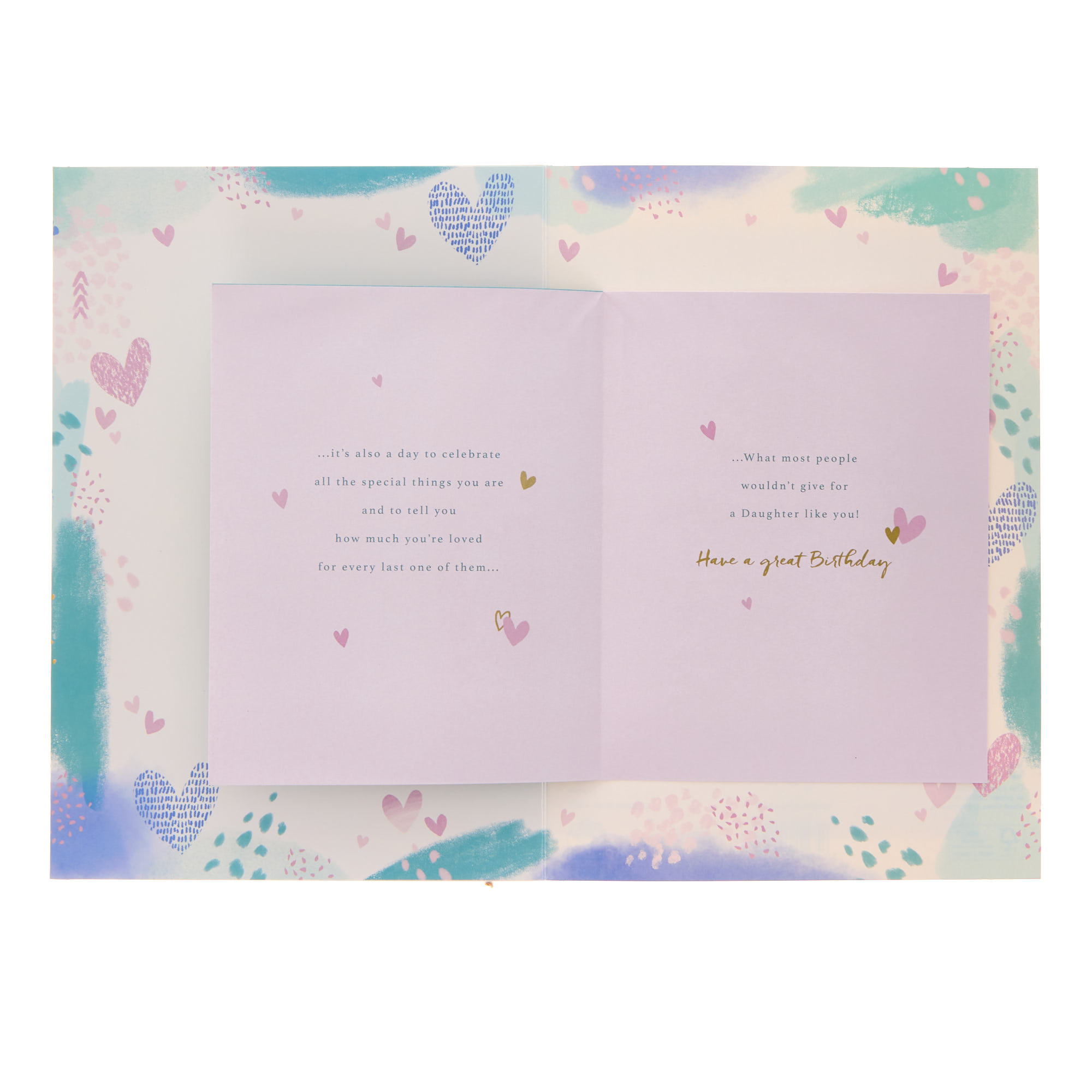 Daughter Abstract Verse Birthday Card
