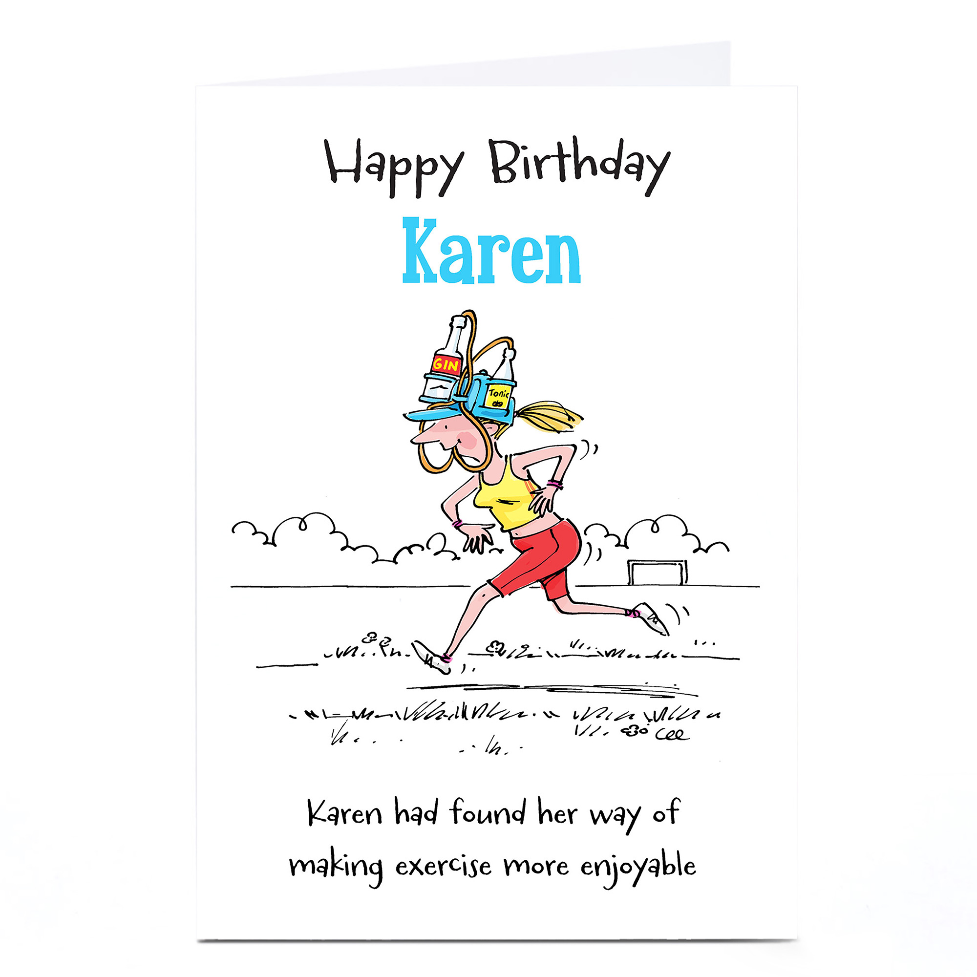 Personalised Birthday Card - Enjoyable Exercise
