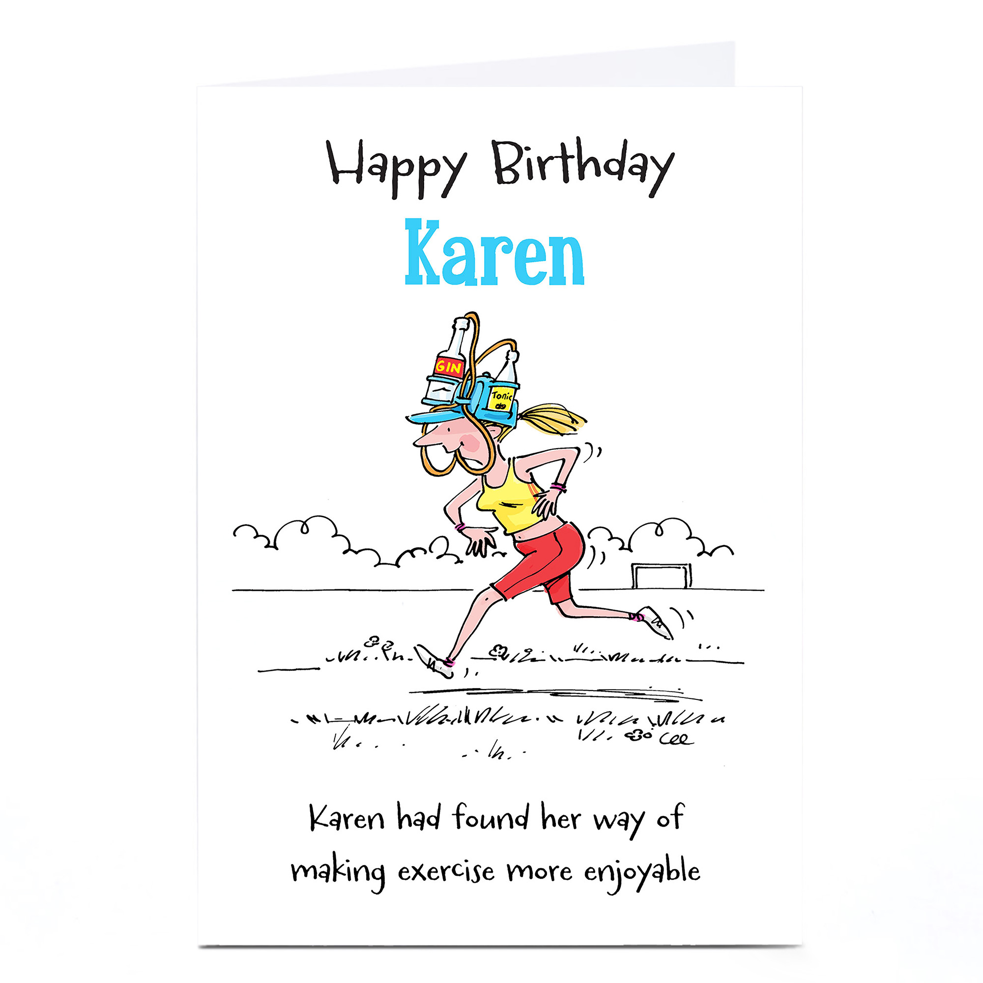 Buy Personalised Birthday Card - Enjoyable Exercise for GBP 1.79 | Card ...