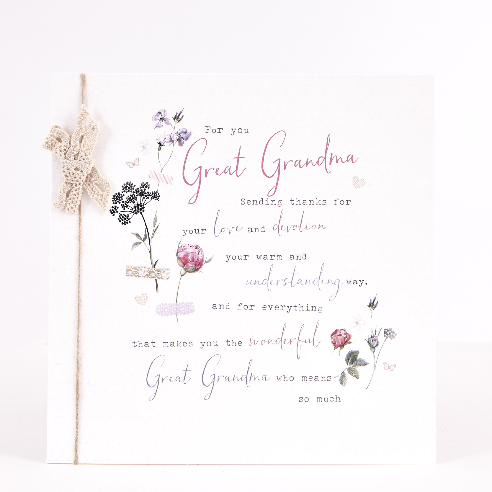 Boutique Collection Birthday Card - Great Grandma