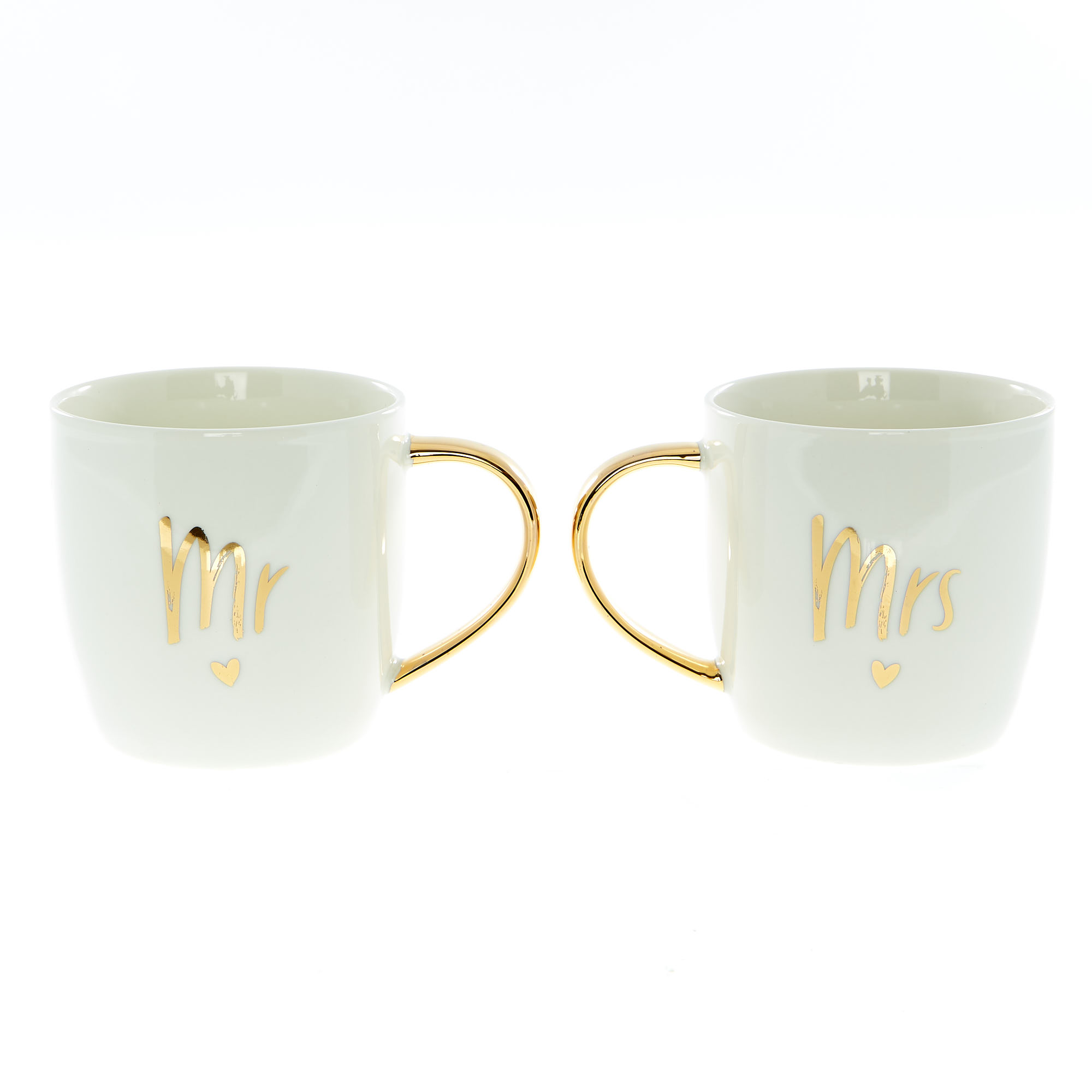 Two Hearts Mr & Mrs Mug Set