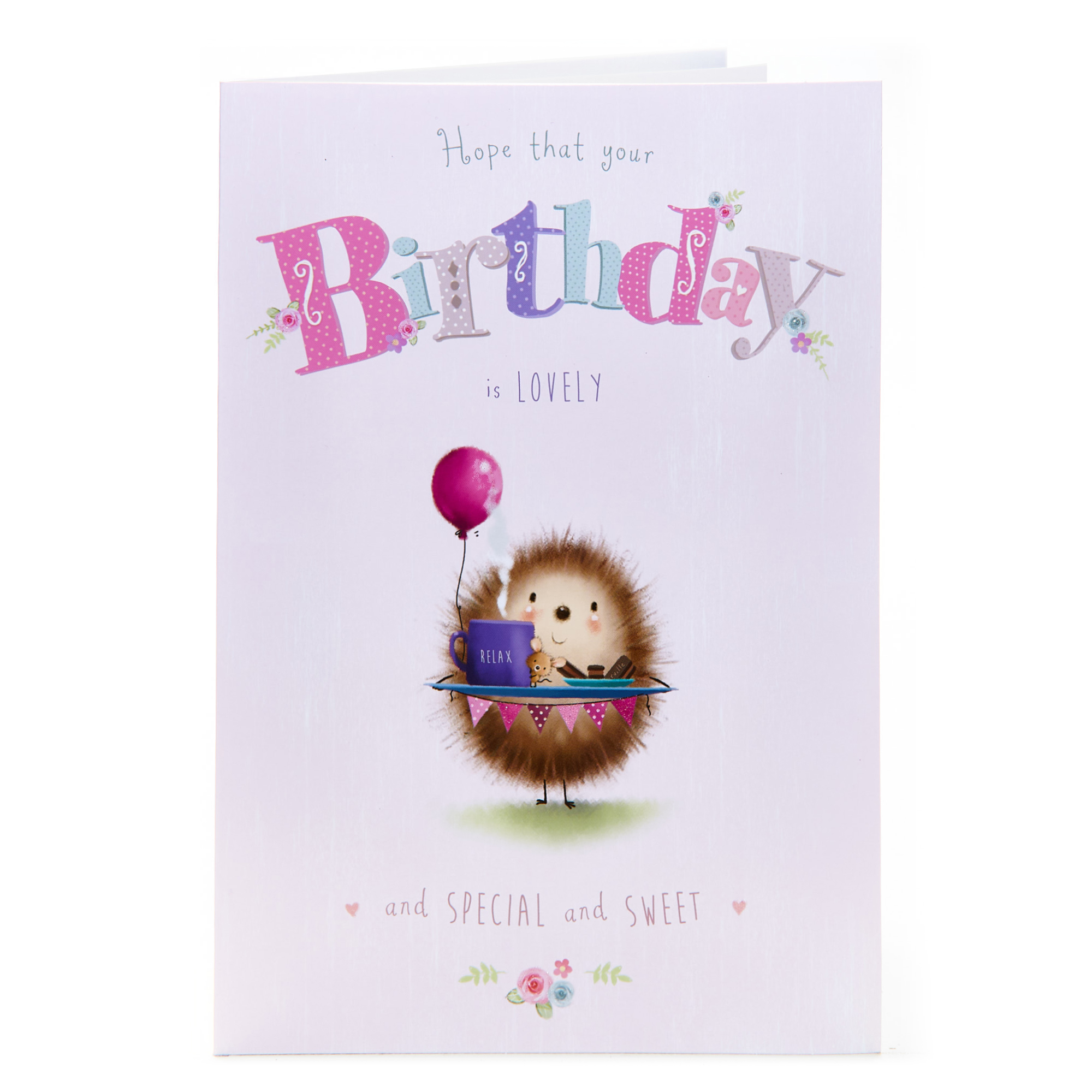 Birthday Card - Lovely Hedgehog