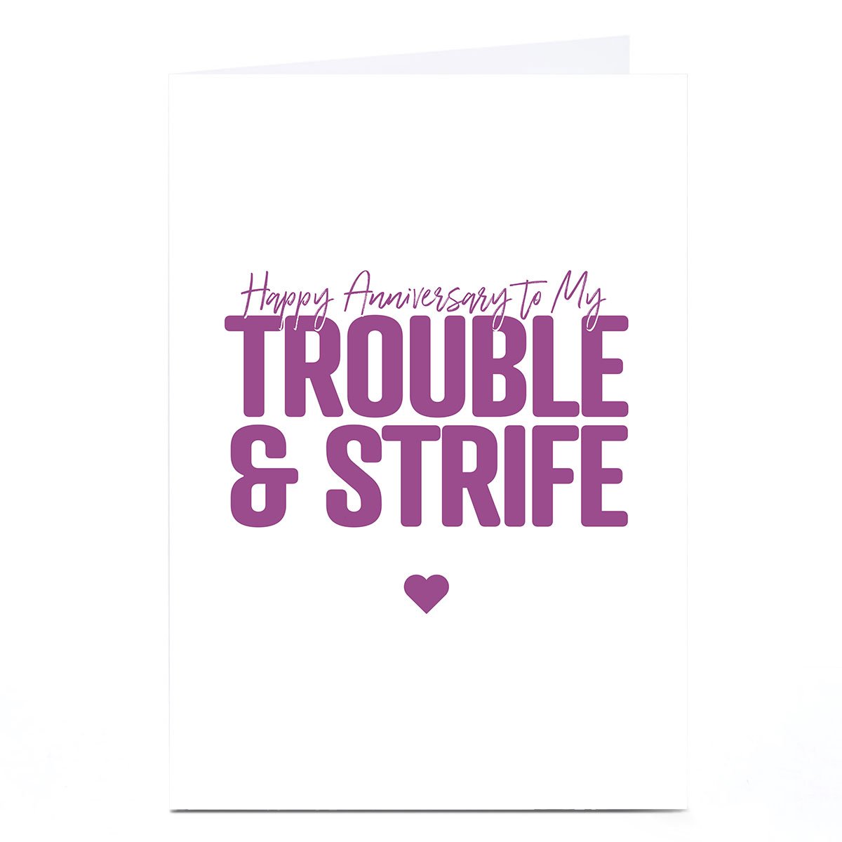 Personalised Punk Cards Anniversary Card - Trouble & Strife