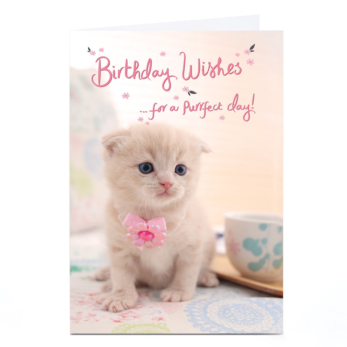 Personalised Birthday Card - Purrfect Day Kitten