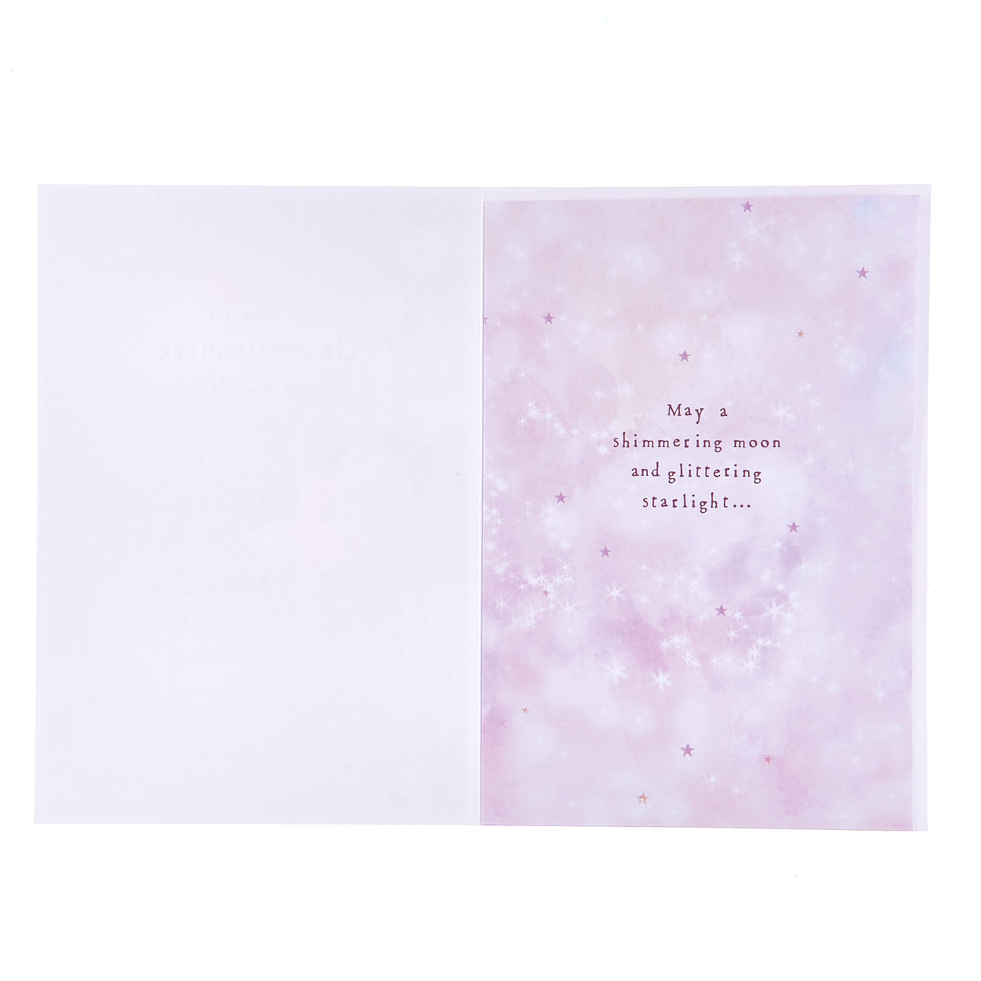 Birthday Card - Special Granddaughter Magical Dreams