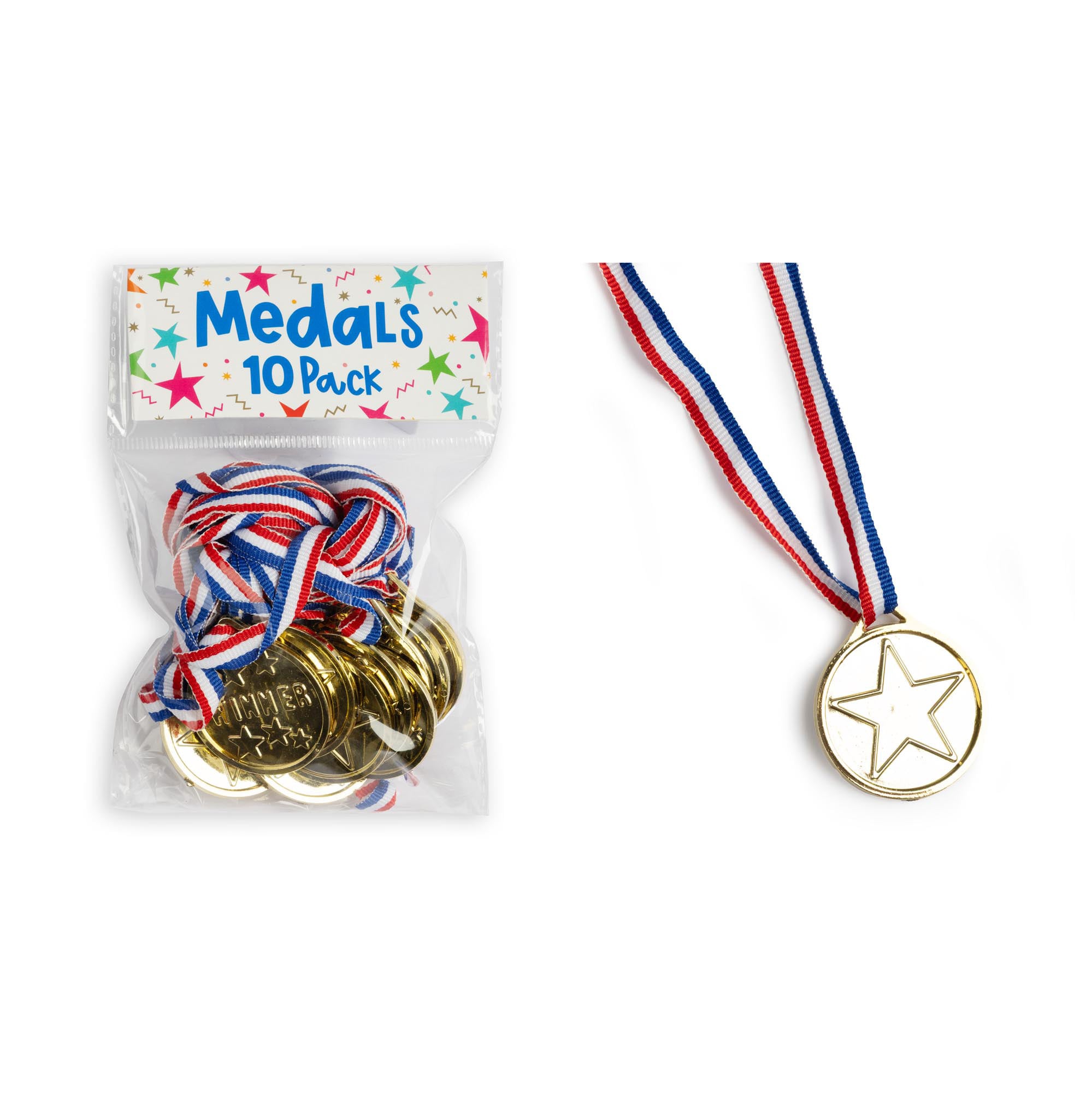 Novelty Sport Medals - Pack of 10