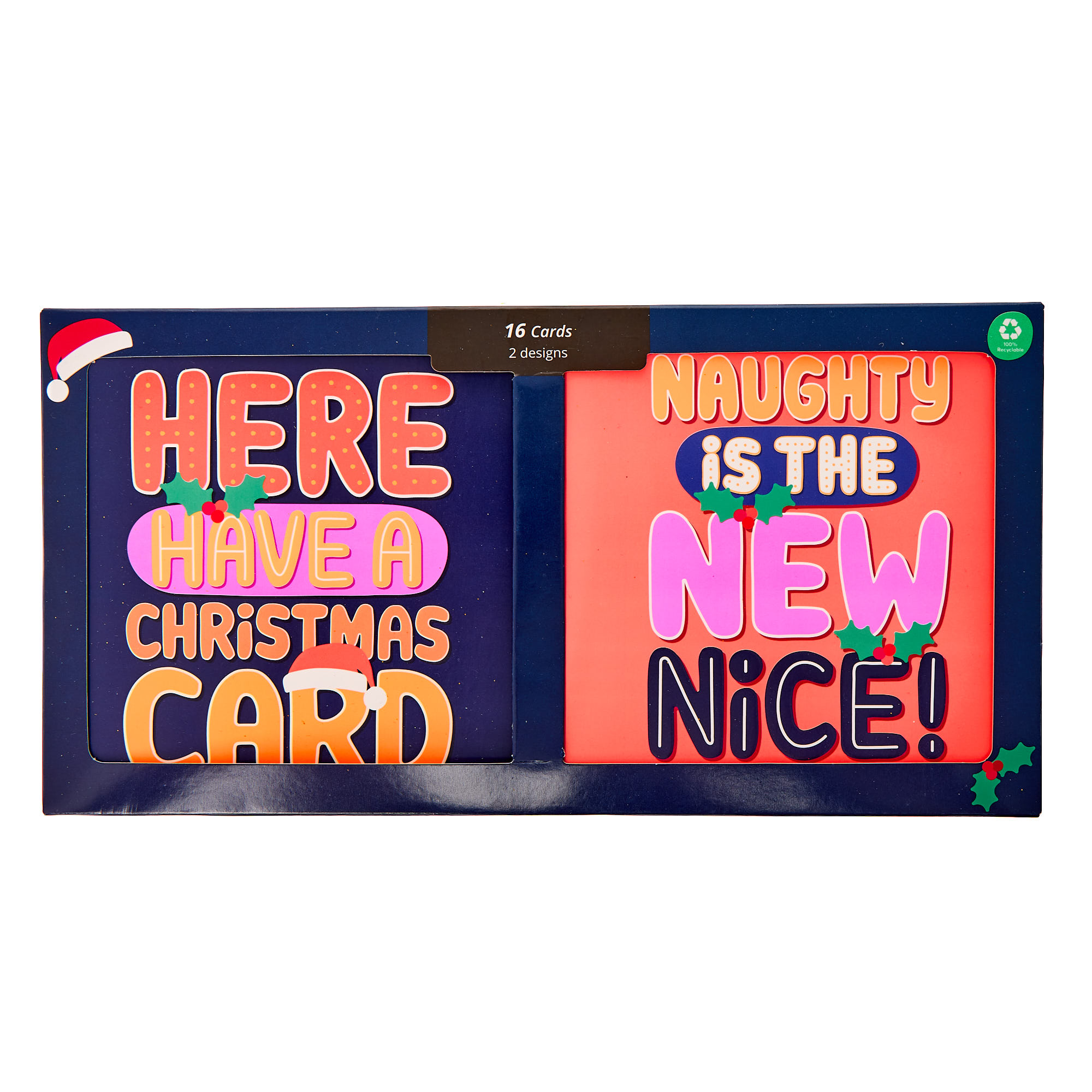 Colourfy Christmas Cards - Pack of 16 (2 Designs)