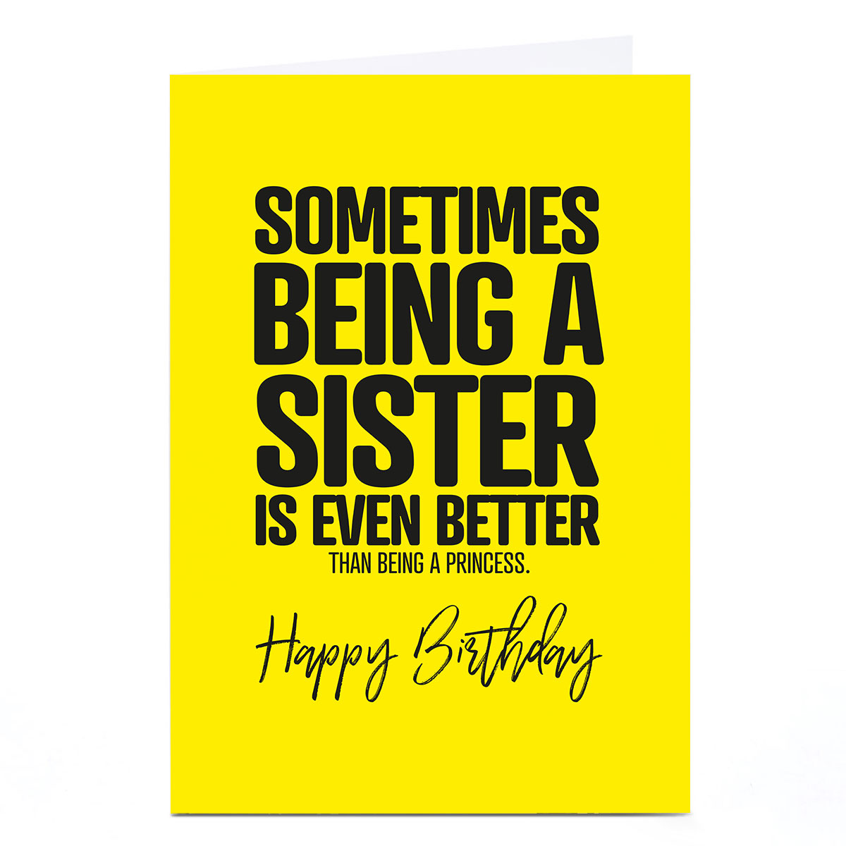 Personalised Punk Birthday Card - Being A Sister