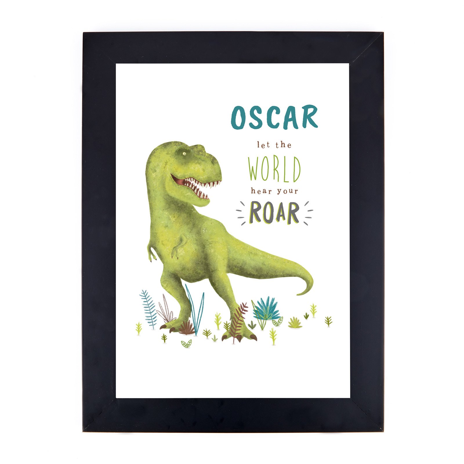 Personalised Dinosaur Print - Let The World Hear Your Roar