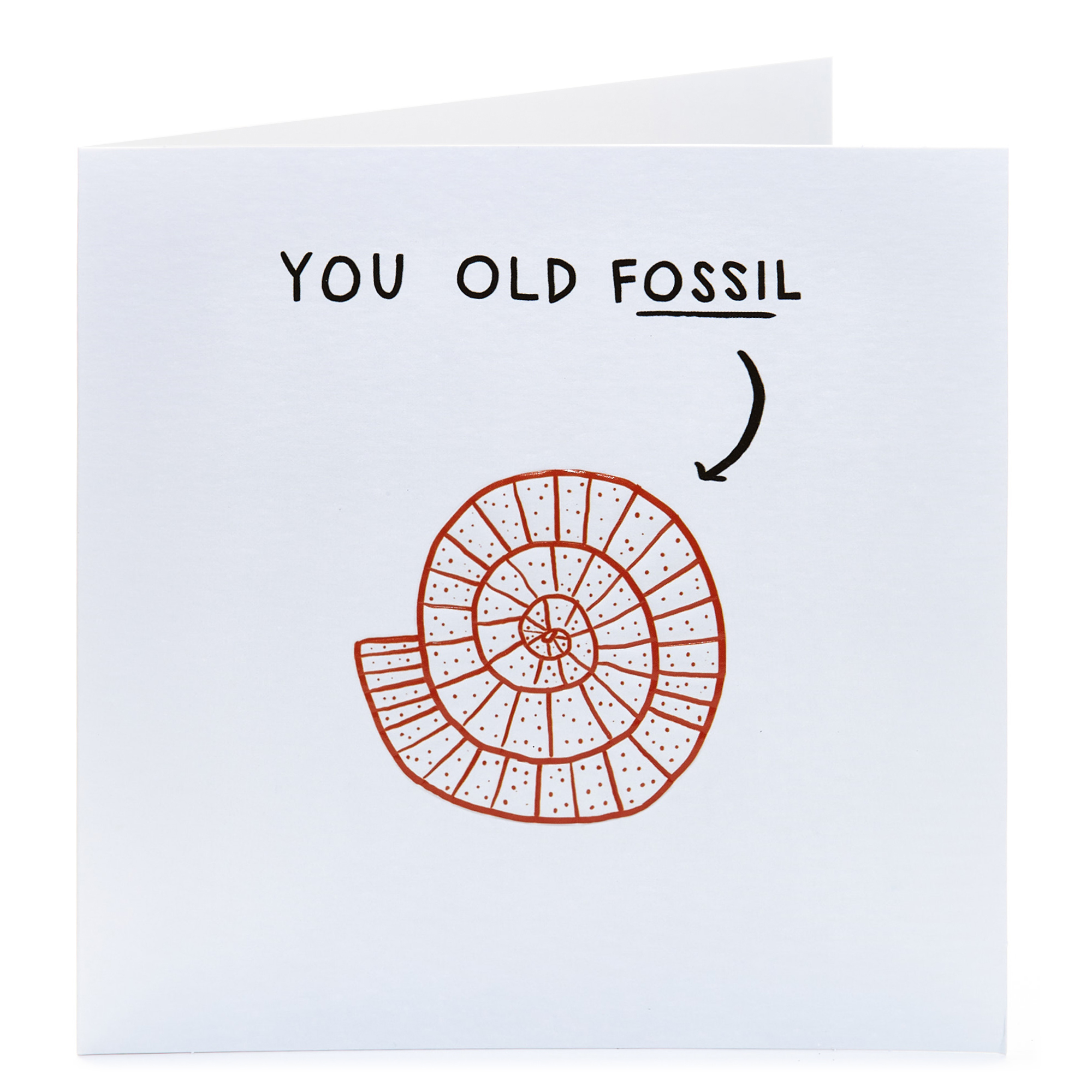 Birthday Card - You old fossil!