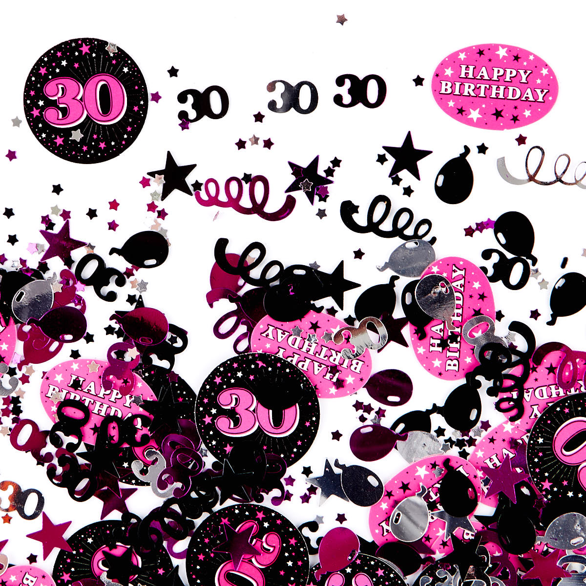 30th Birthday Pink Foiletti