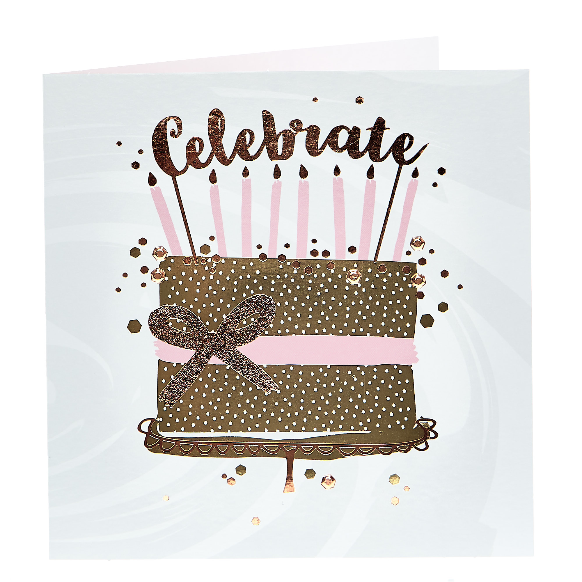 Birthday Card - Celebrate Pink Cake