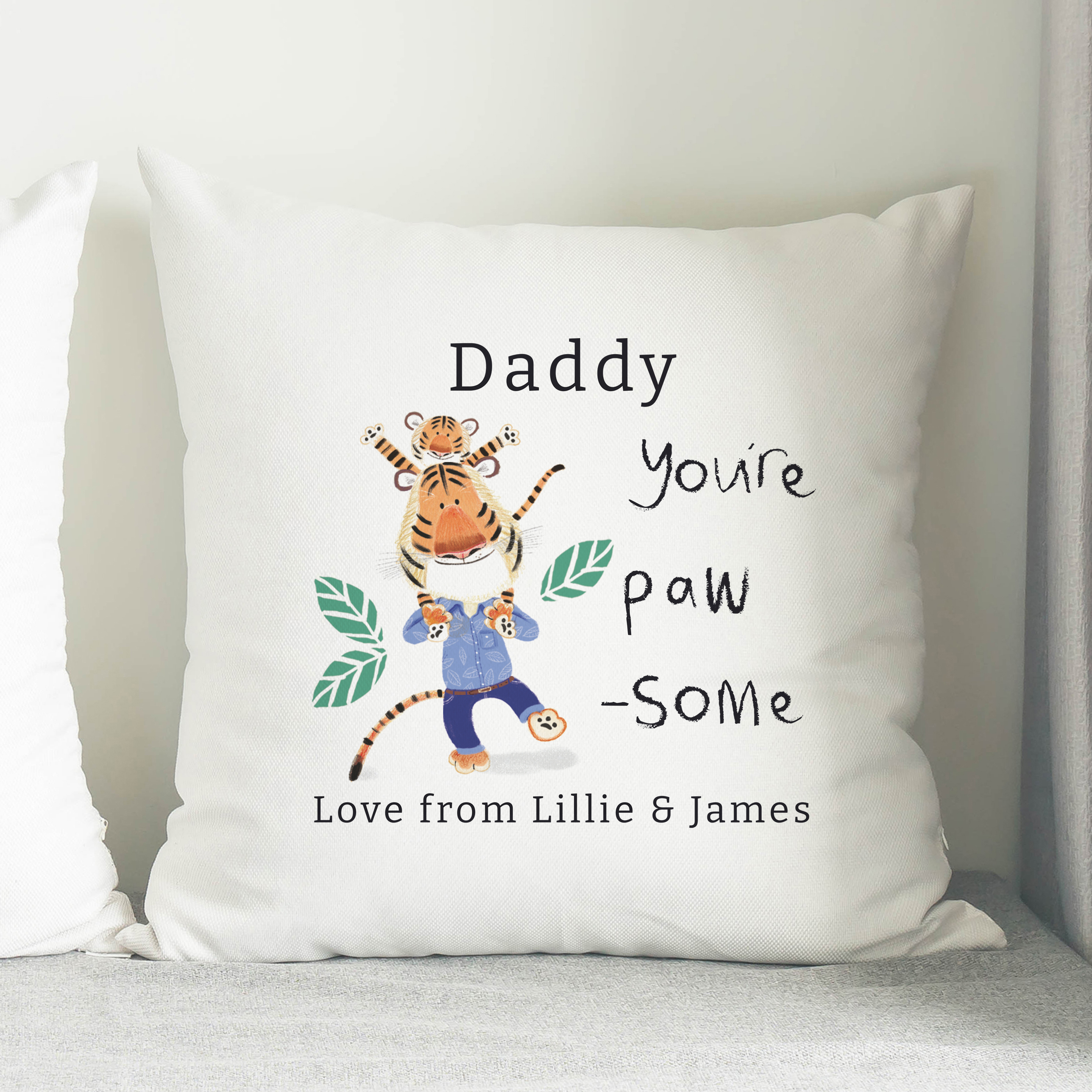 Personalised You're Paw-some White Cushion & Insert