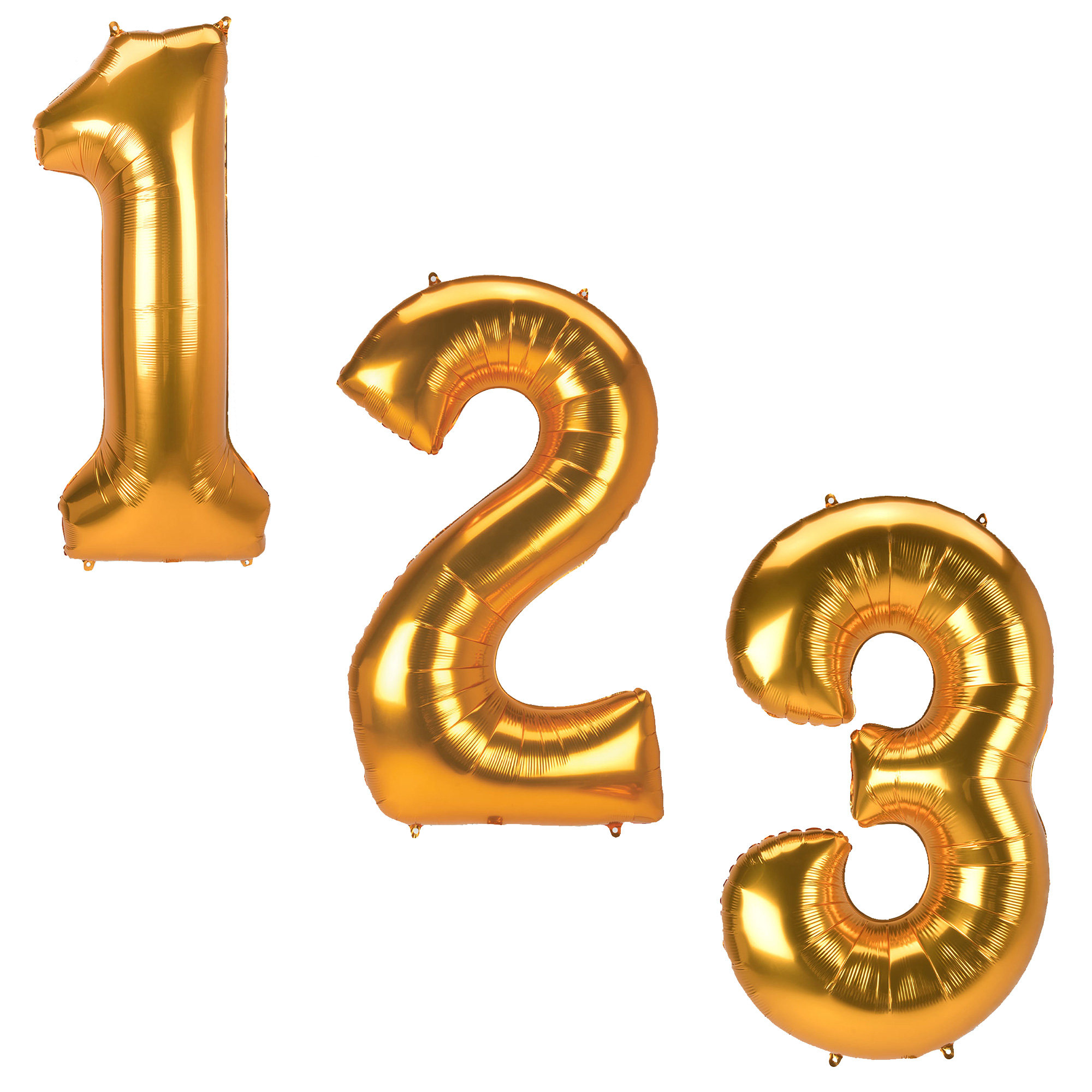 Numerical shop helium balloons