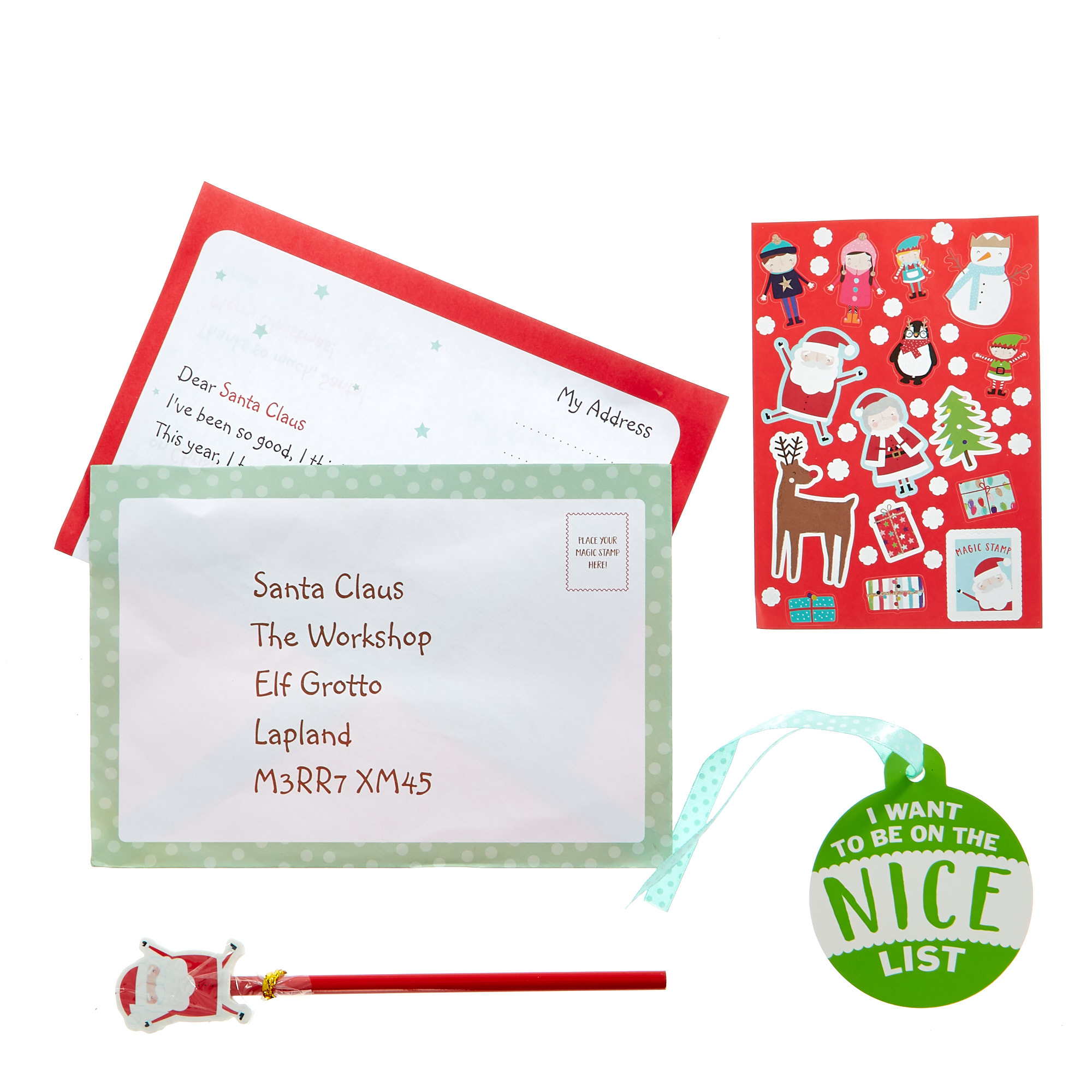 Letter to Santa Writing Set & Tree Hanger 
