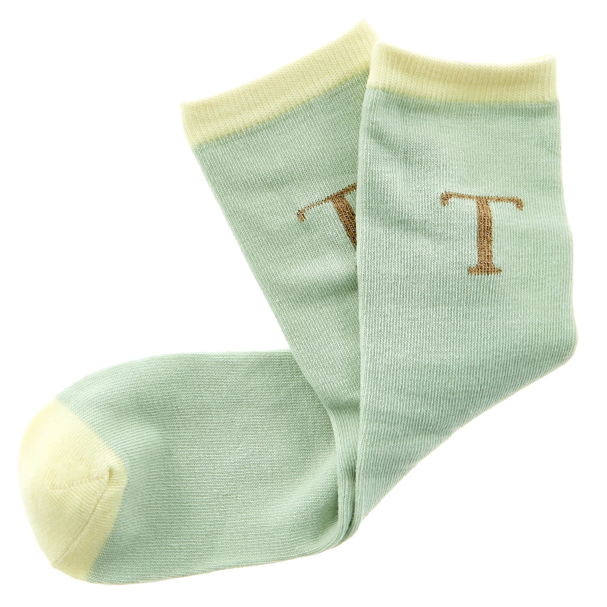 Letter T Socks