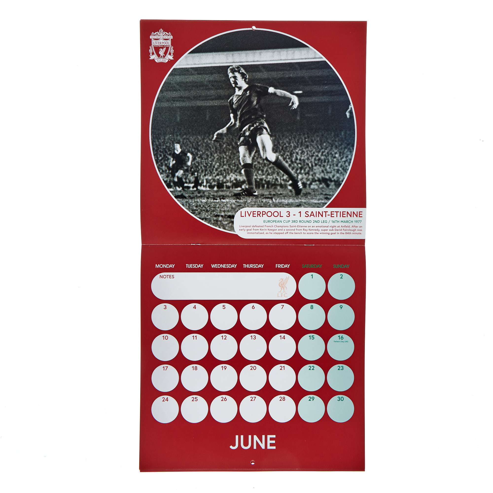 2024 Liverpool FC Legends Square Calendar