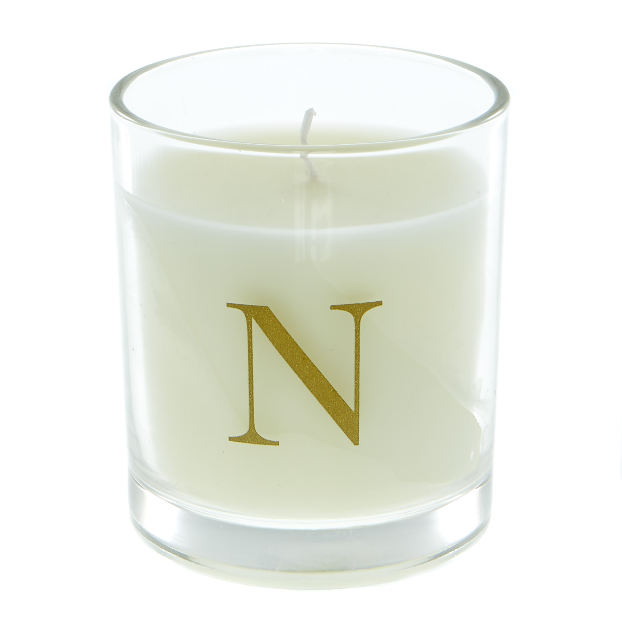 Letter N Warm Cashmere Scented Candle