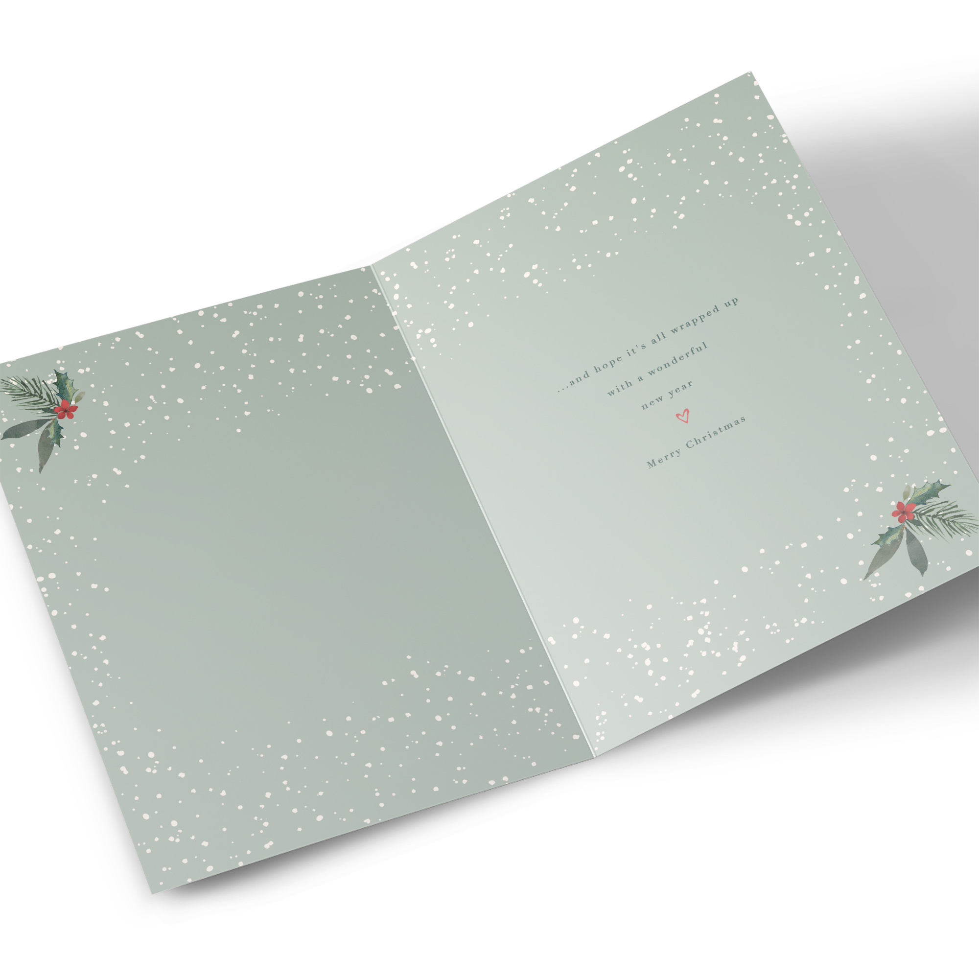 Christmas Card - Floral Stockings, Brother & Sister In Law