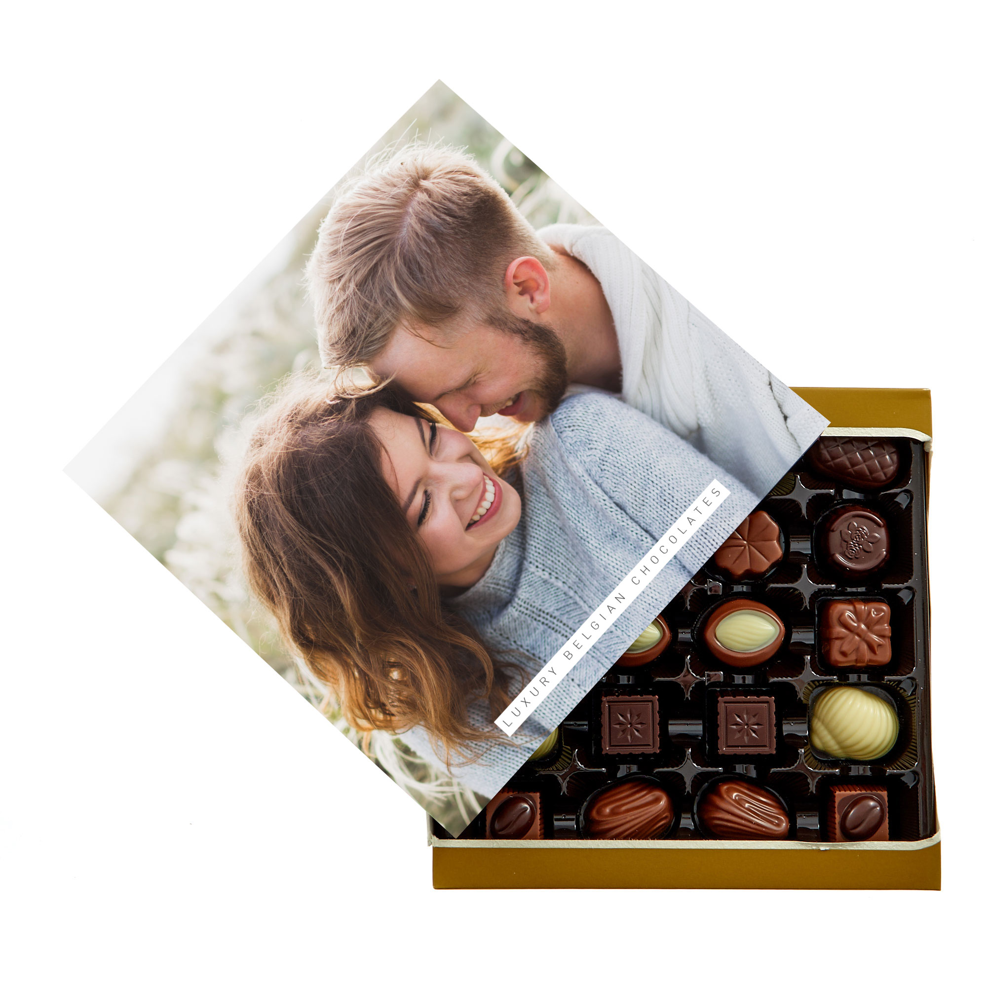 Personalised Belgian Chocolates - Full Photo