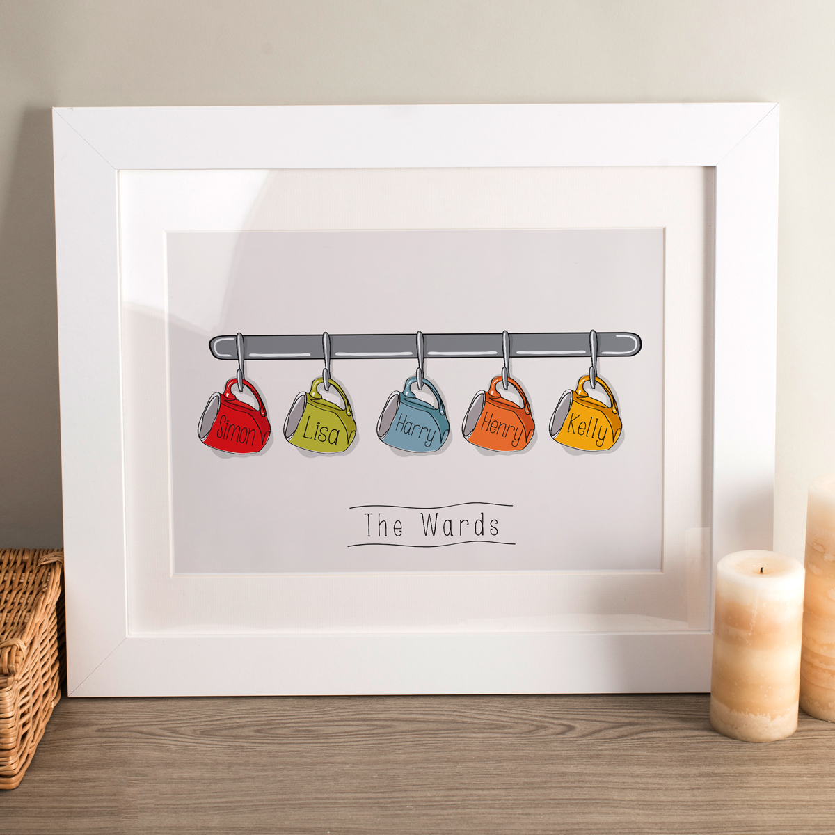 Personalised Family Print - Our Cups
