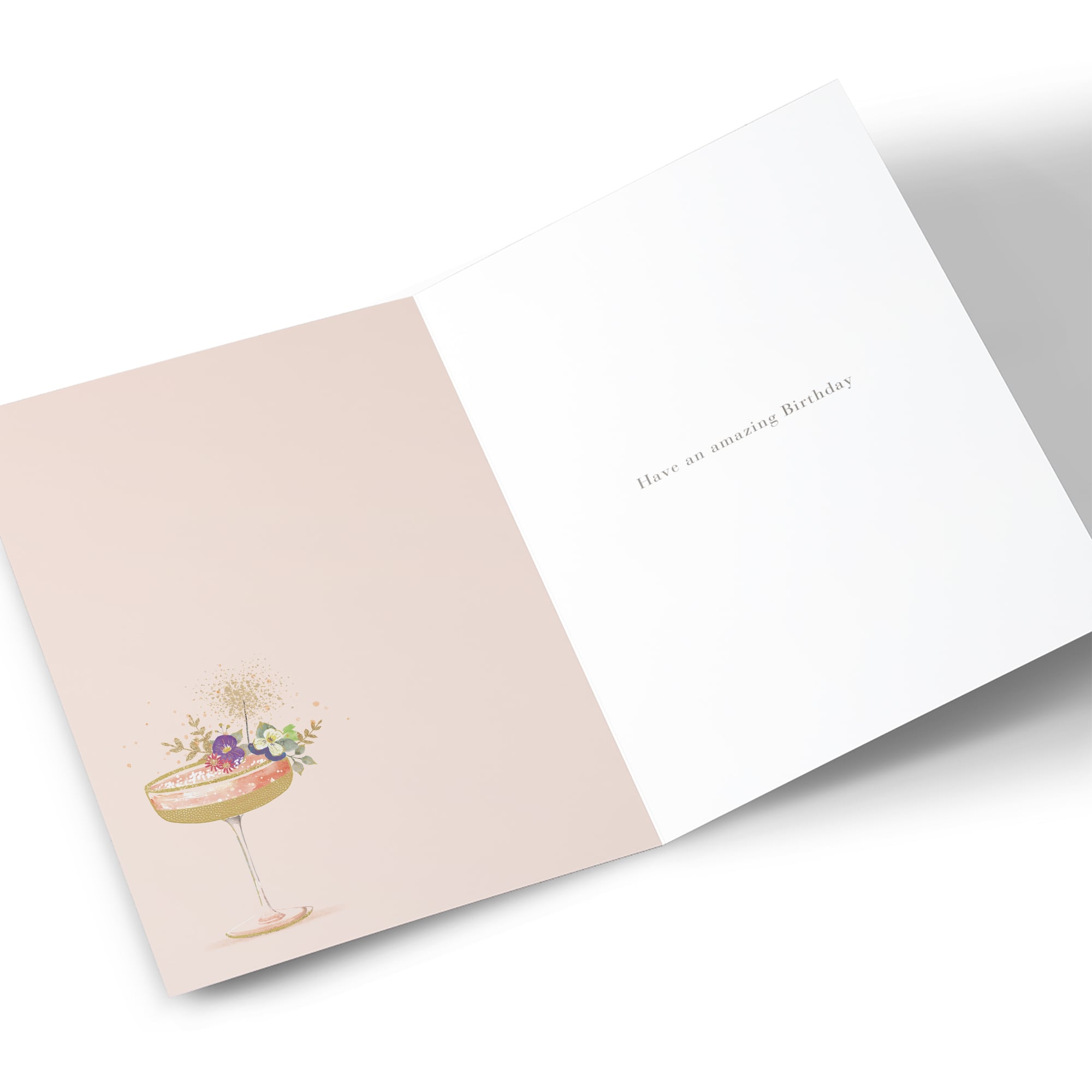 Birthday Card - Peach Cocktail, Sister